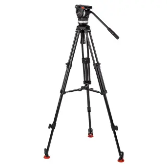 חצובת אלומיניום וראש Sachtler Ace XL בעלת ספרדר אמצעי