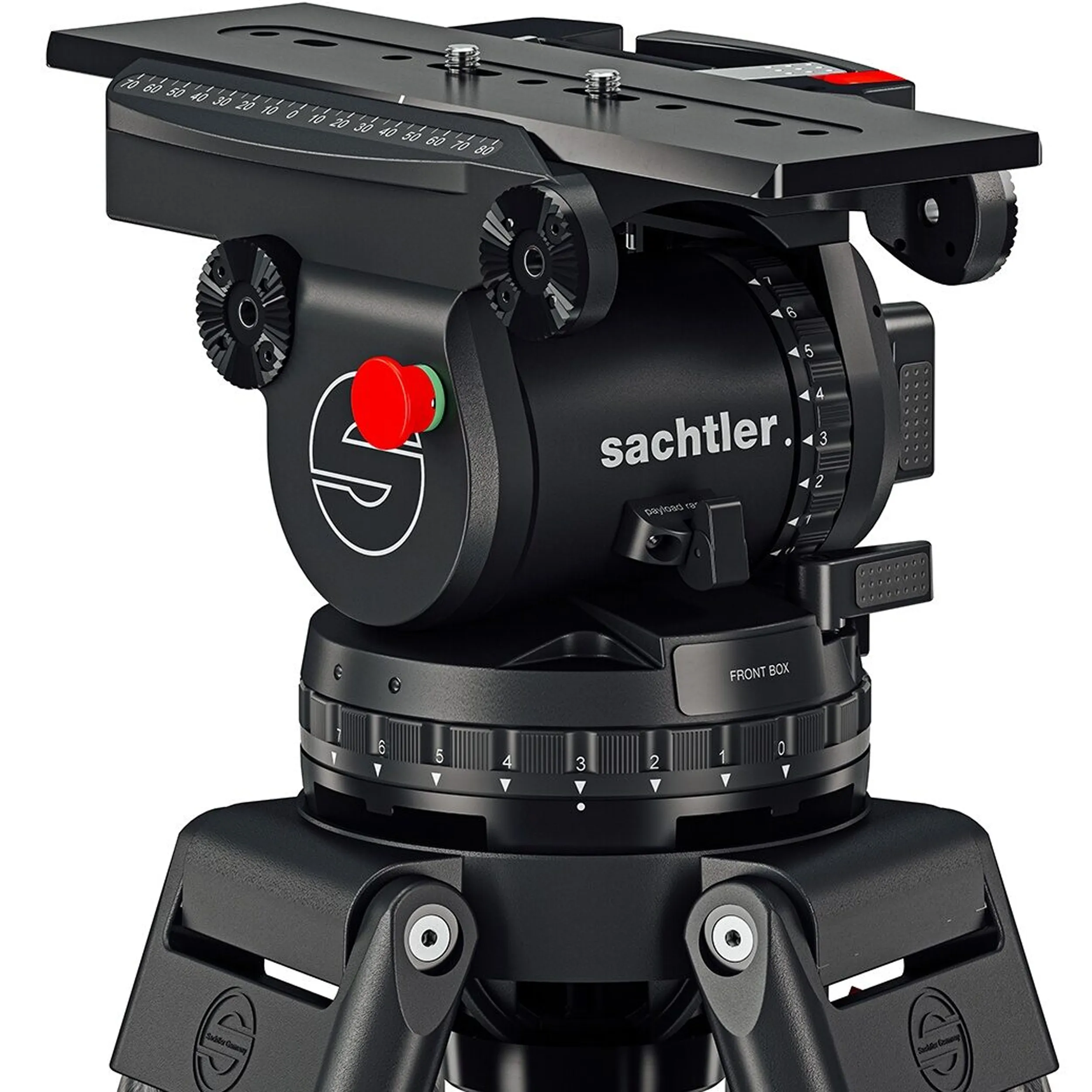 חצובת וידאו סיבי פחמן - עד 32 ק"ג Sachtler System Cine 30 MS