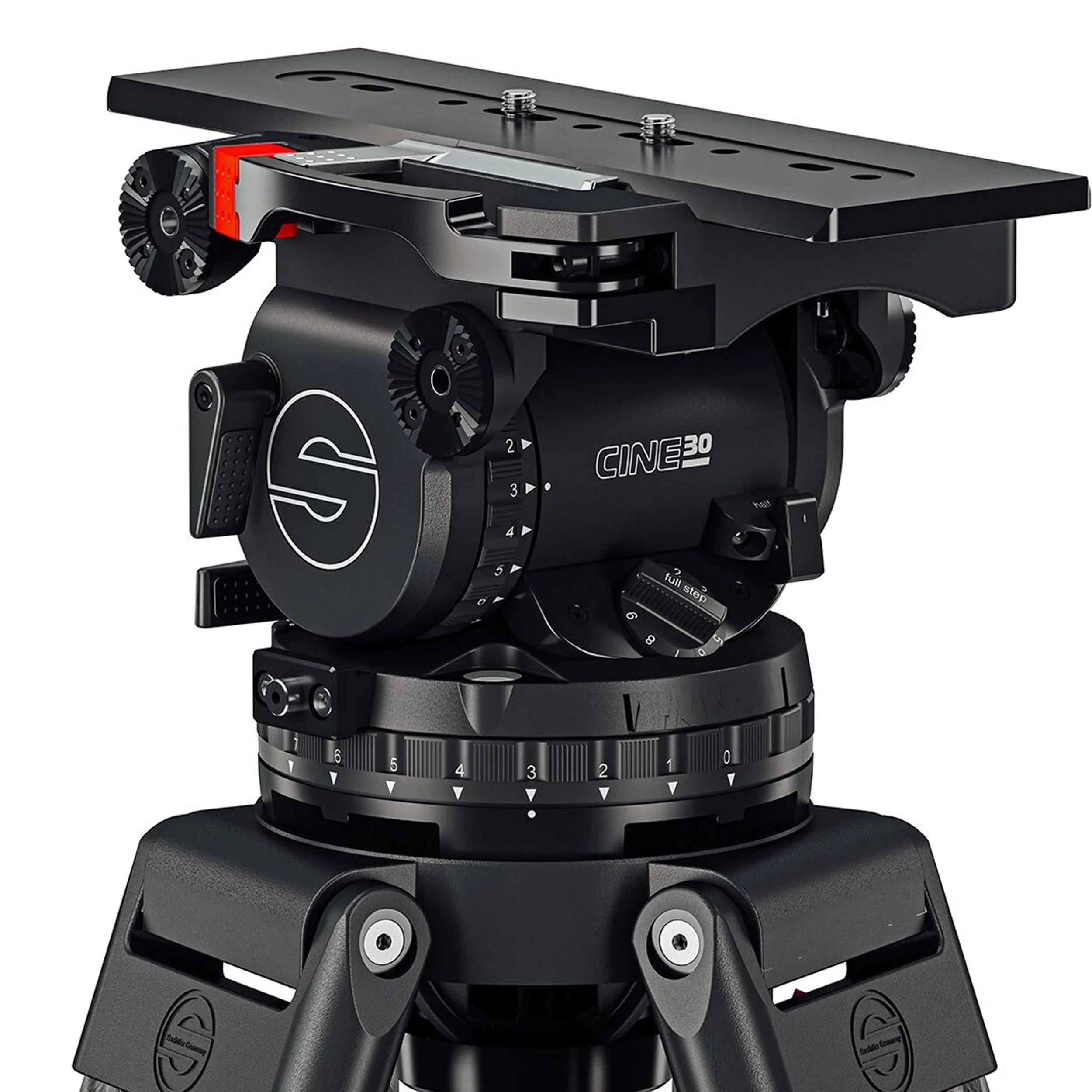 חצובת וידאו סיבי פחמן - עד 32 ק"ג Sachtler System Cine 30 MS