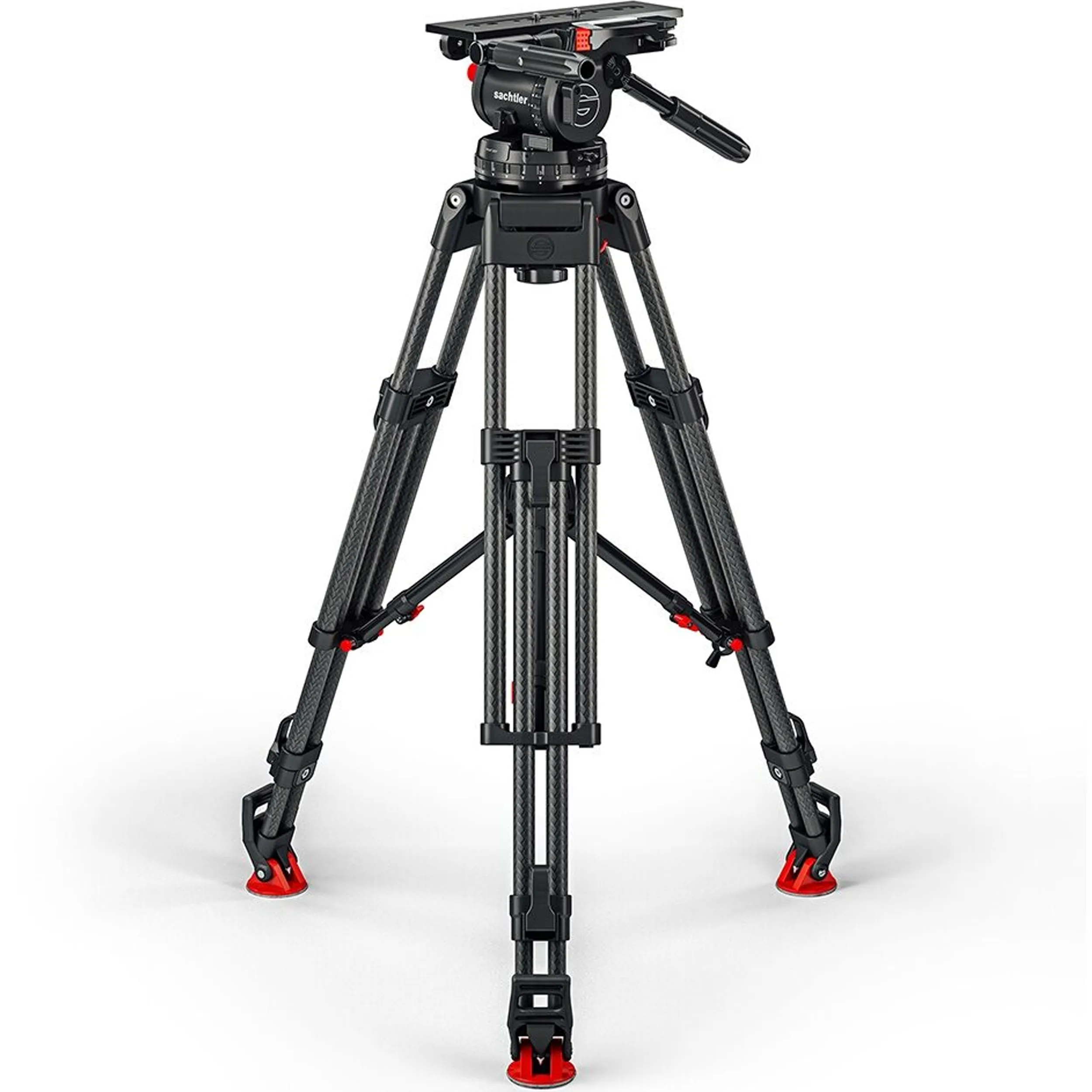 חצובת וידאו סיבי פחמן - עד 32 ק"ג Sachtler System Cine 30 MS