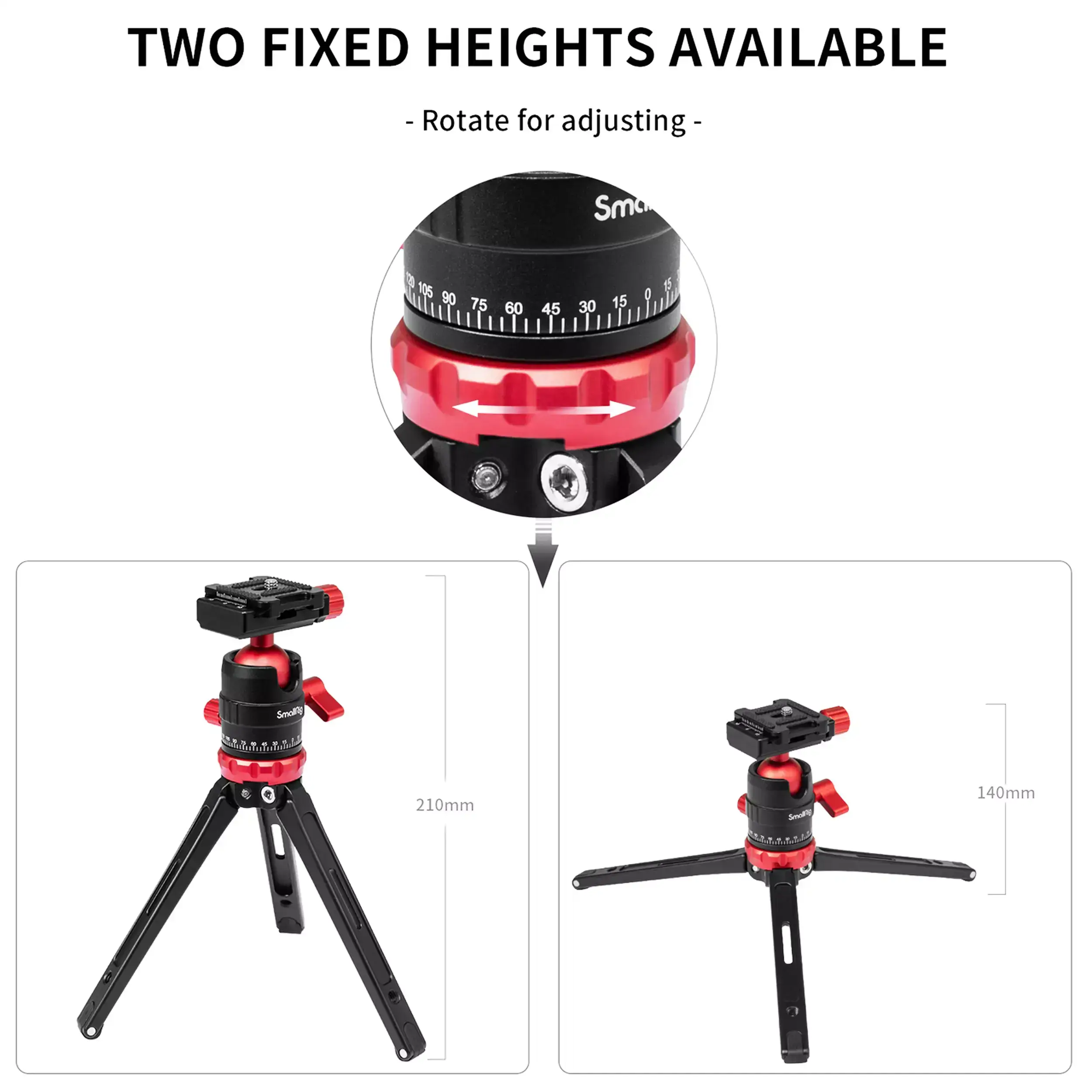 חצובה שולחנית מאלומיניום SmallRig 3033