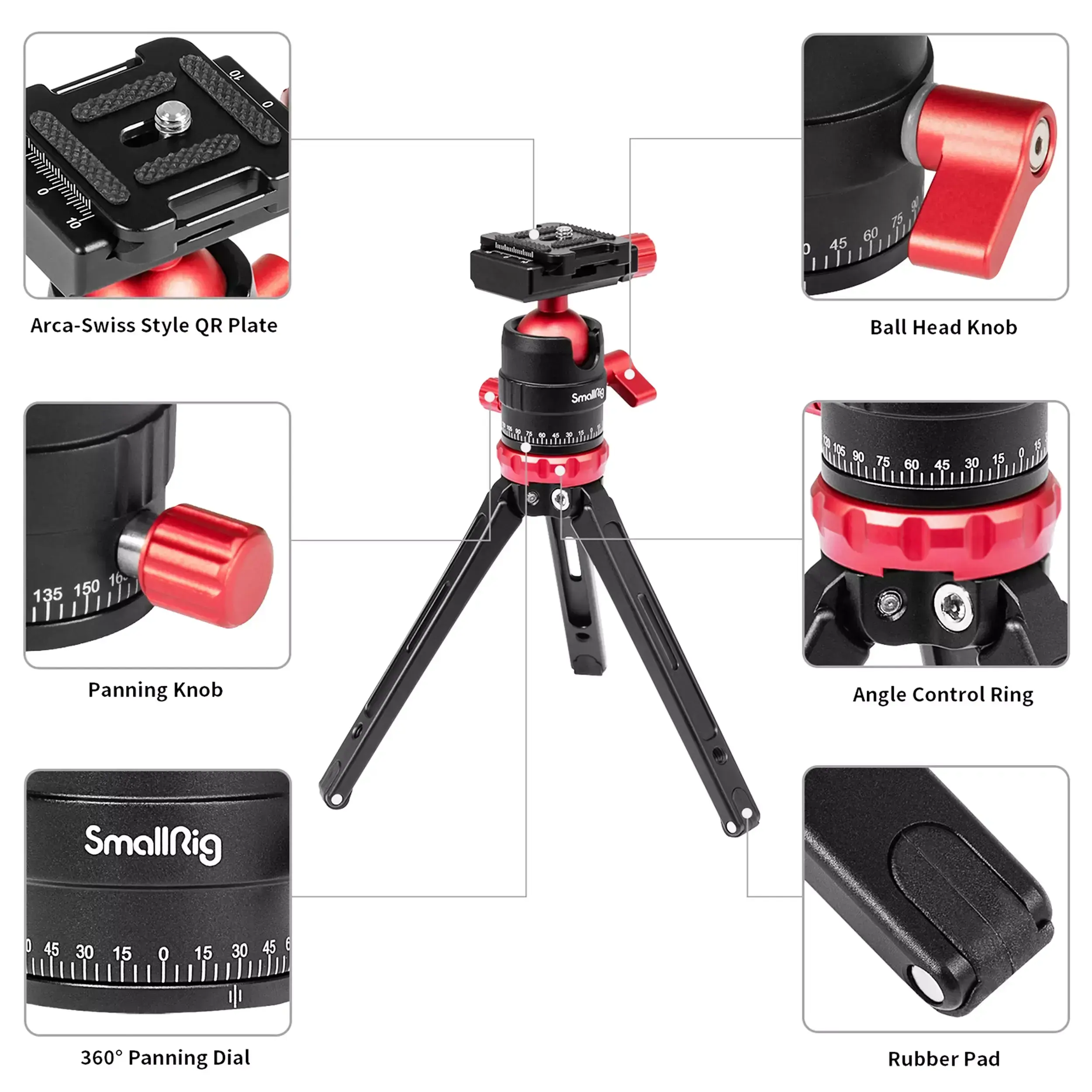 חצובה שולחנית מאלומיניום SmallRig 3033