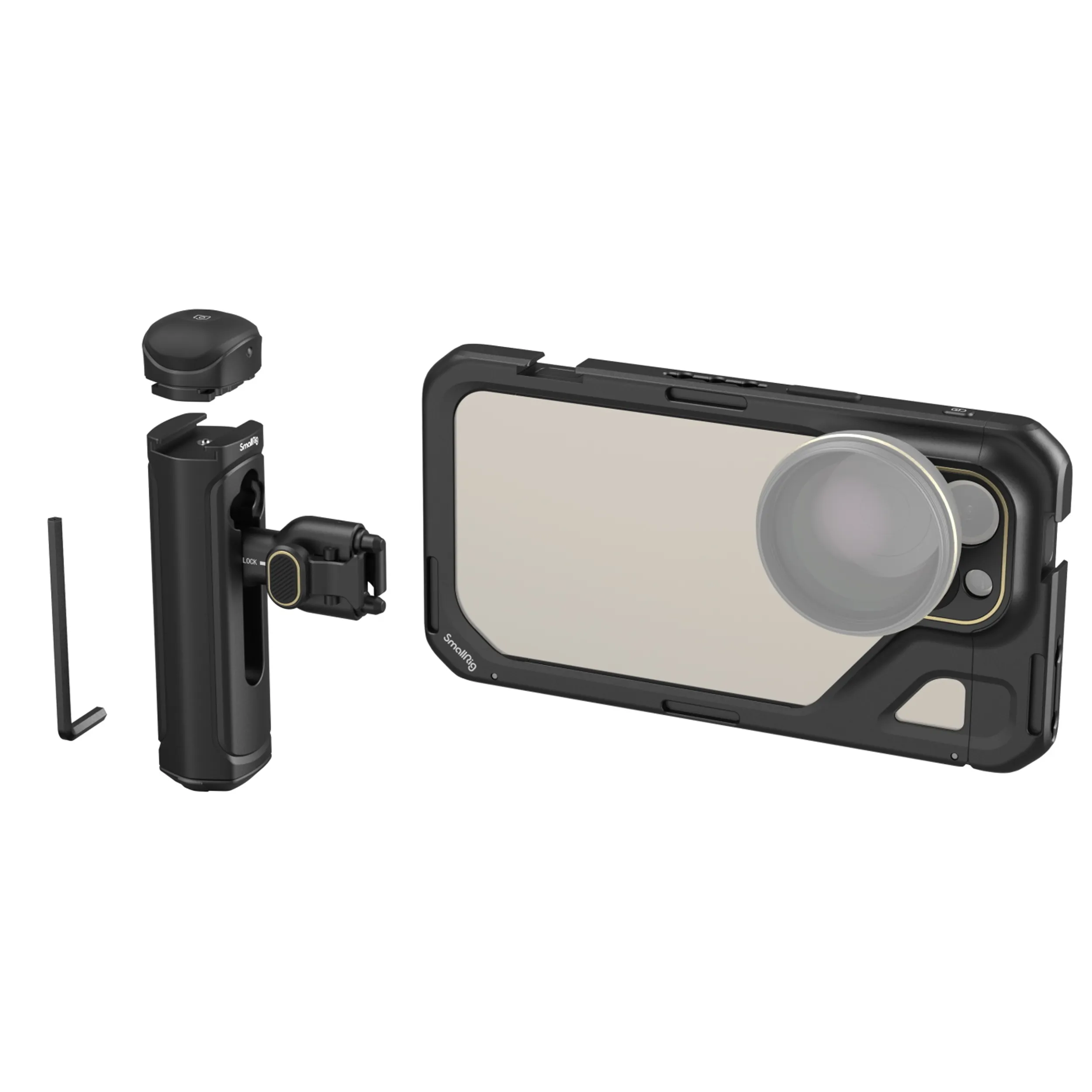 קיט כלוב + 2 ידיות צד ל-SmallRig 4392 iPhone 15 Pro Max
