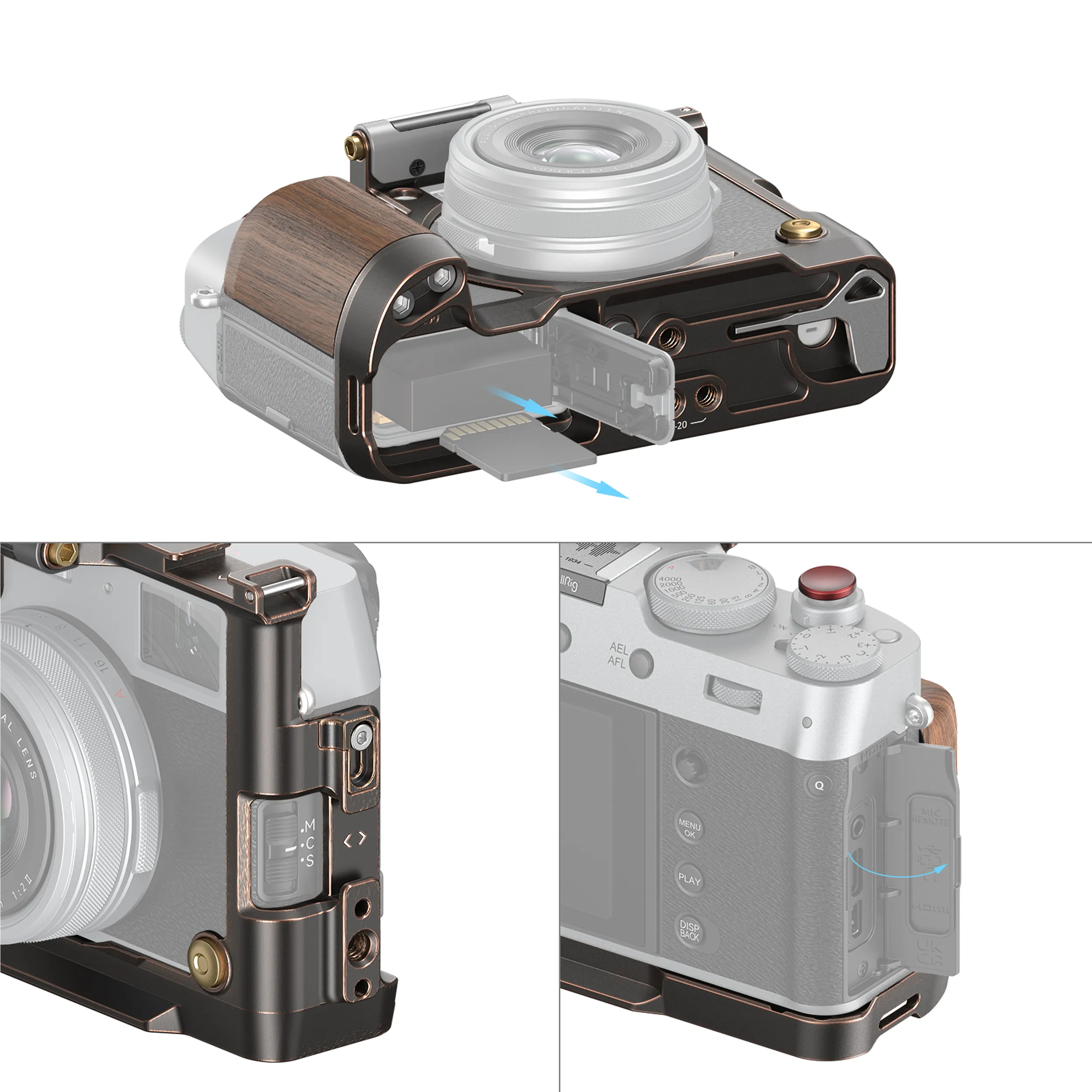 כלוב רטרו ייעודי למצלמת SmallRig 4557 Fujifilm X100VI