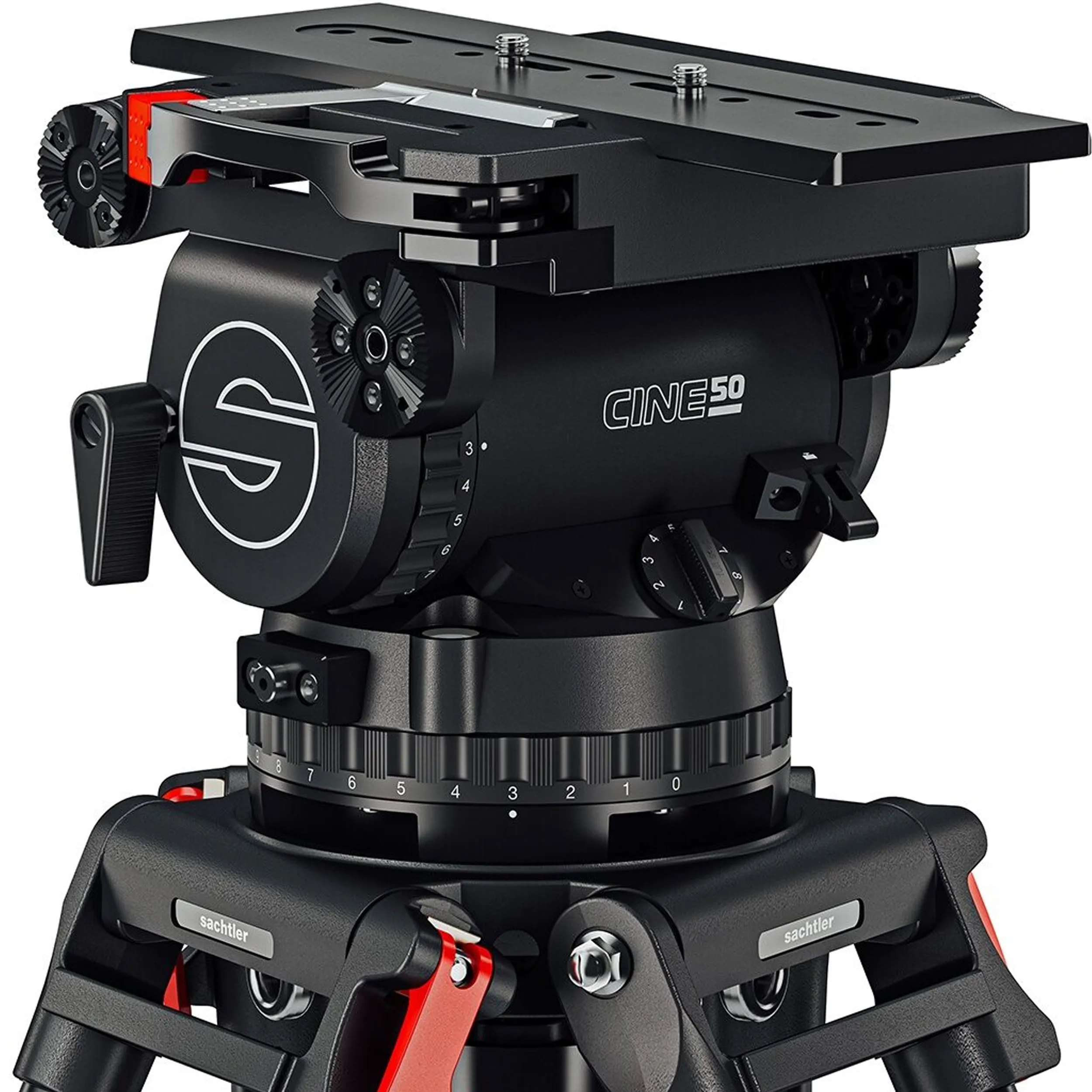 חצובת וידאו אלומיניום - עד 50 ק"ג Sachtler System Cine 50