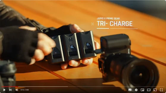 מטען/ספק Jupio x Pr1me Tri-Charge לסוללות Sony NP-FZ100