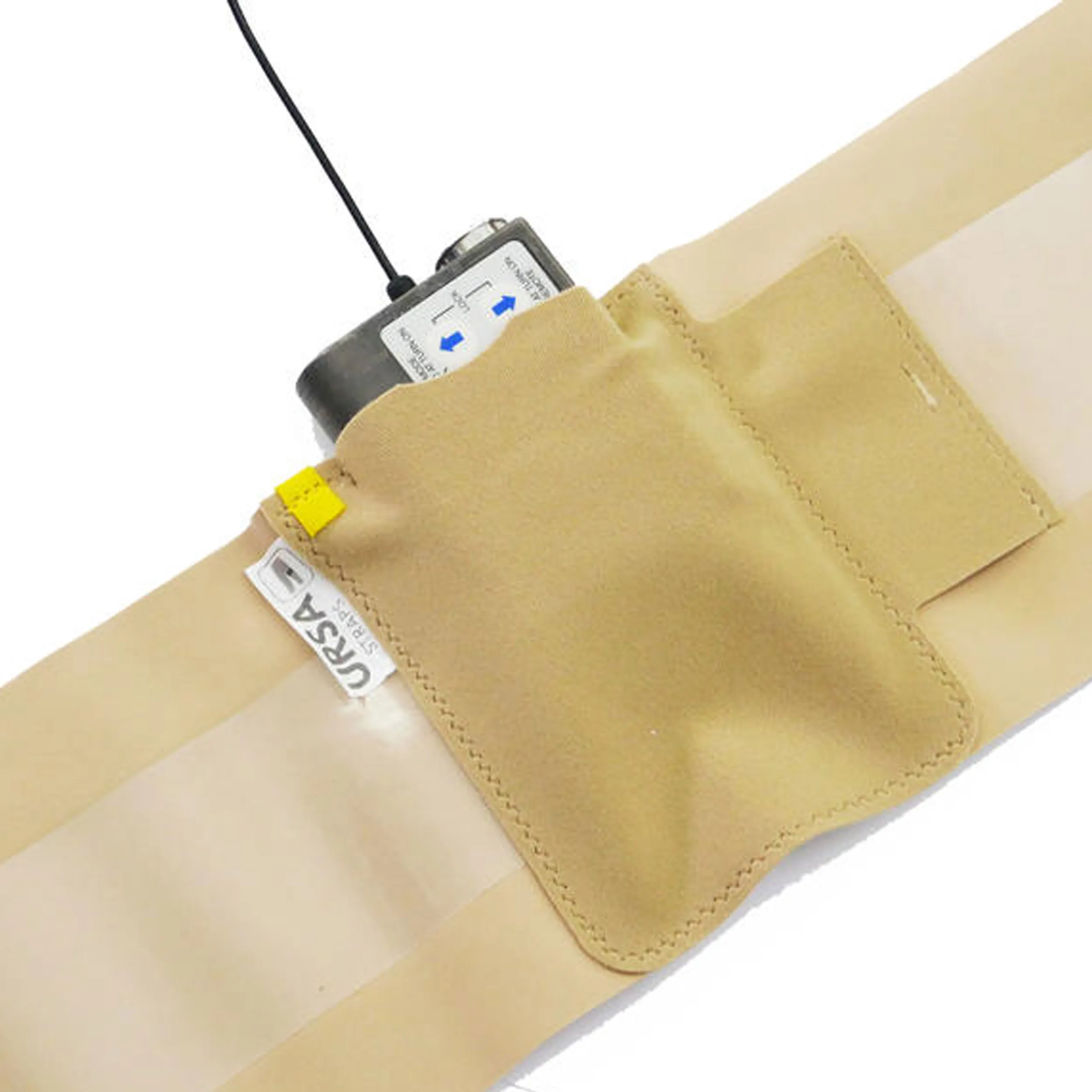 רצועת מותן גדולה, פאוץ' משדר גדול, צבע בז' URSA Straps
