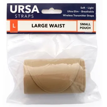 רצועת מותן גדולה פאוץ' משדר קטן בצבע בז' URSA Straps