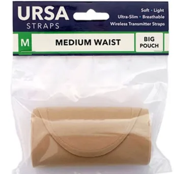רצועת מותן בינונית, פאוץ' משדר גדול, צבע בז' URSA Straps