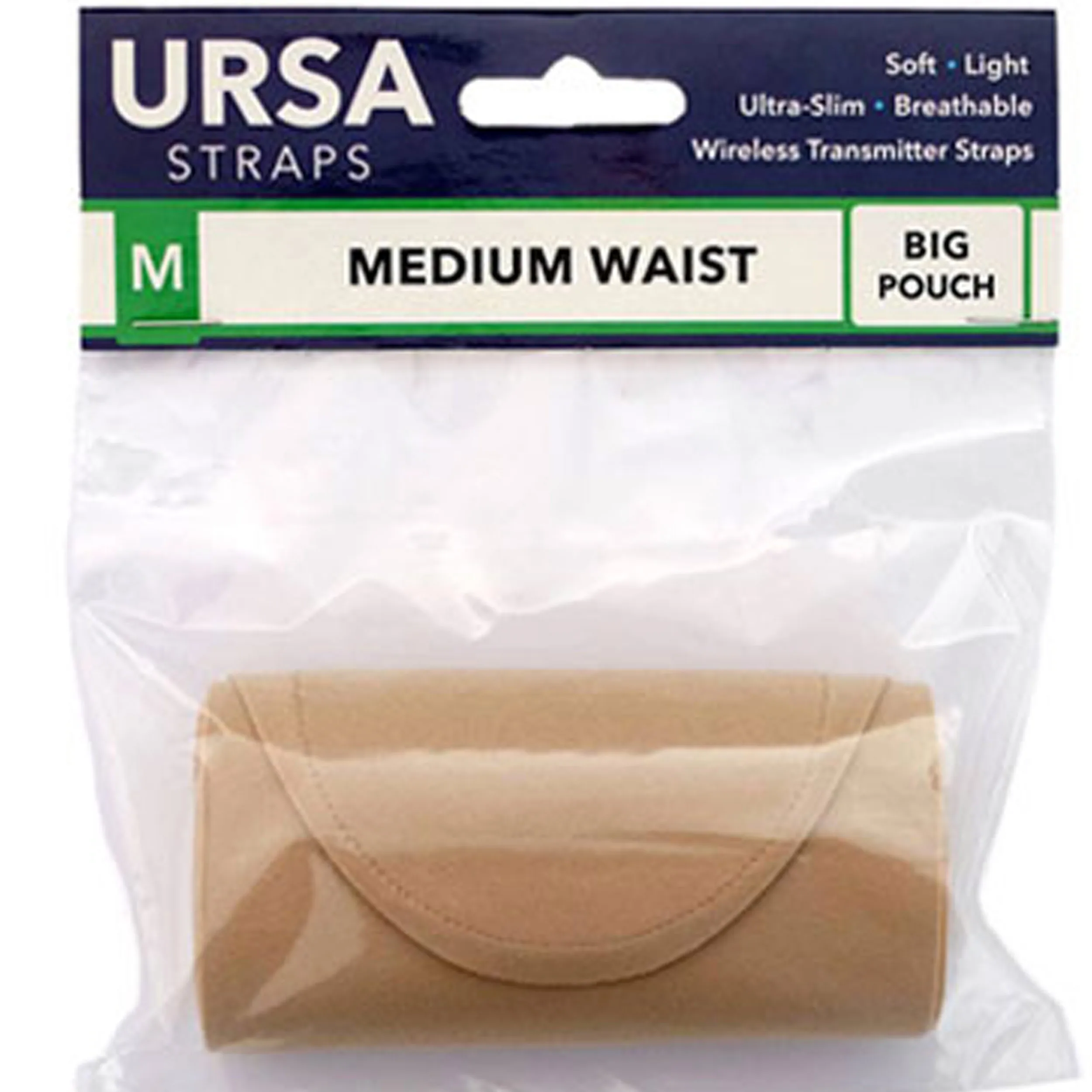 רצועת מותן בינונית, פאוץ' משדר גדול, צבע בז' URSA Straps