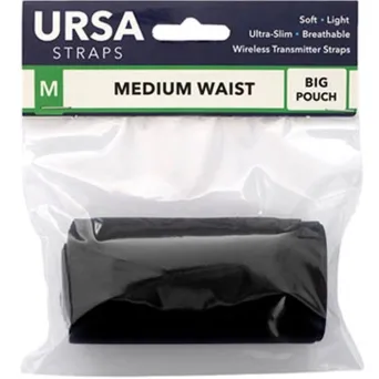 רצועת מותן בינונית, פאוץ' משדר גדול, צבע שחור URSA Straps