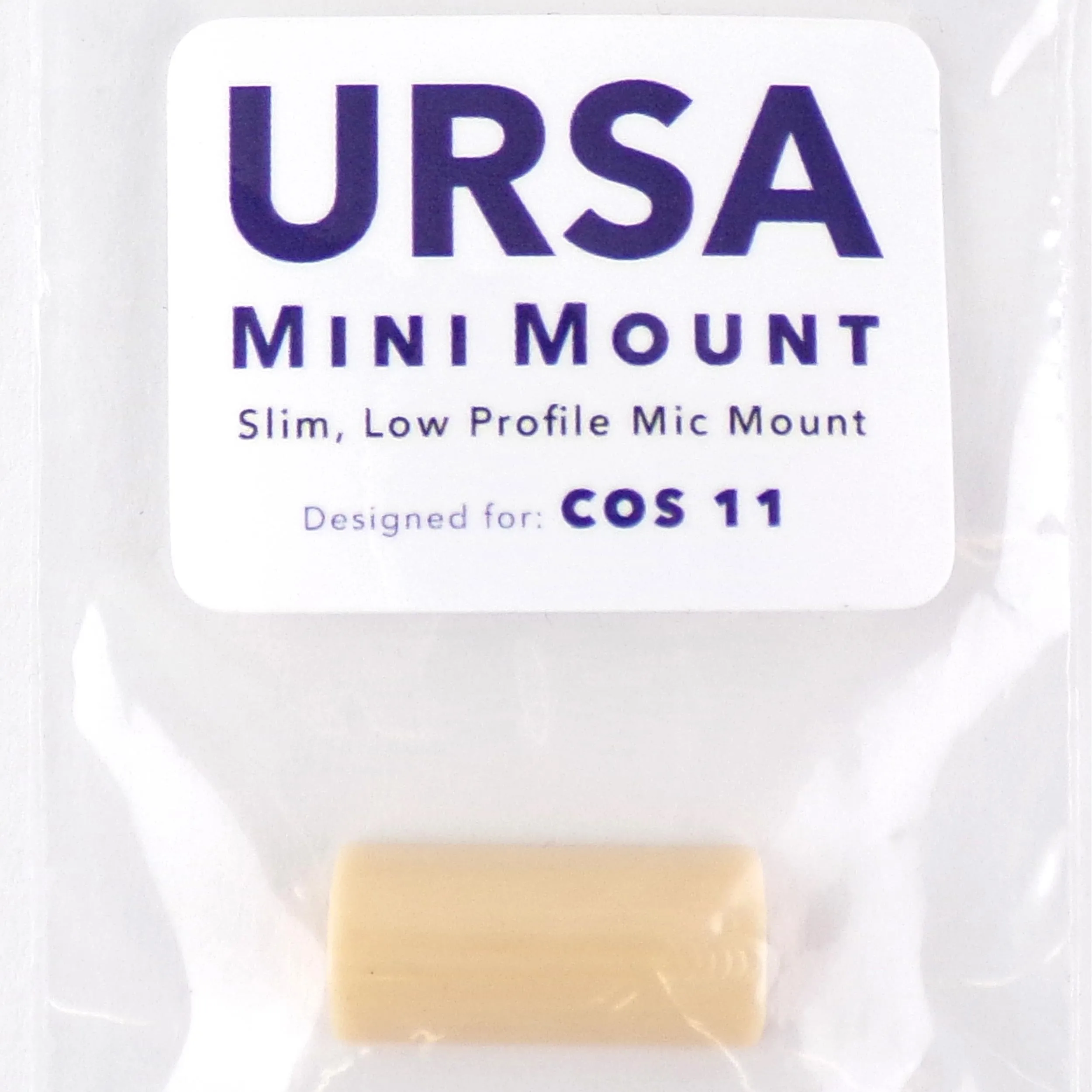 מגן קשיח למיקרופון Cos-11 בצבע בז' URSA Straps Mini Mounts