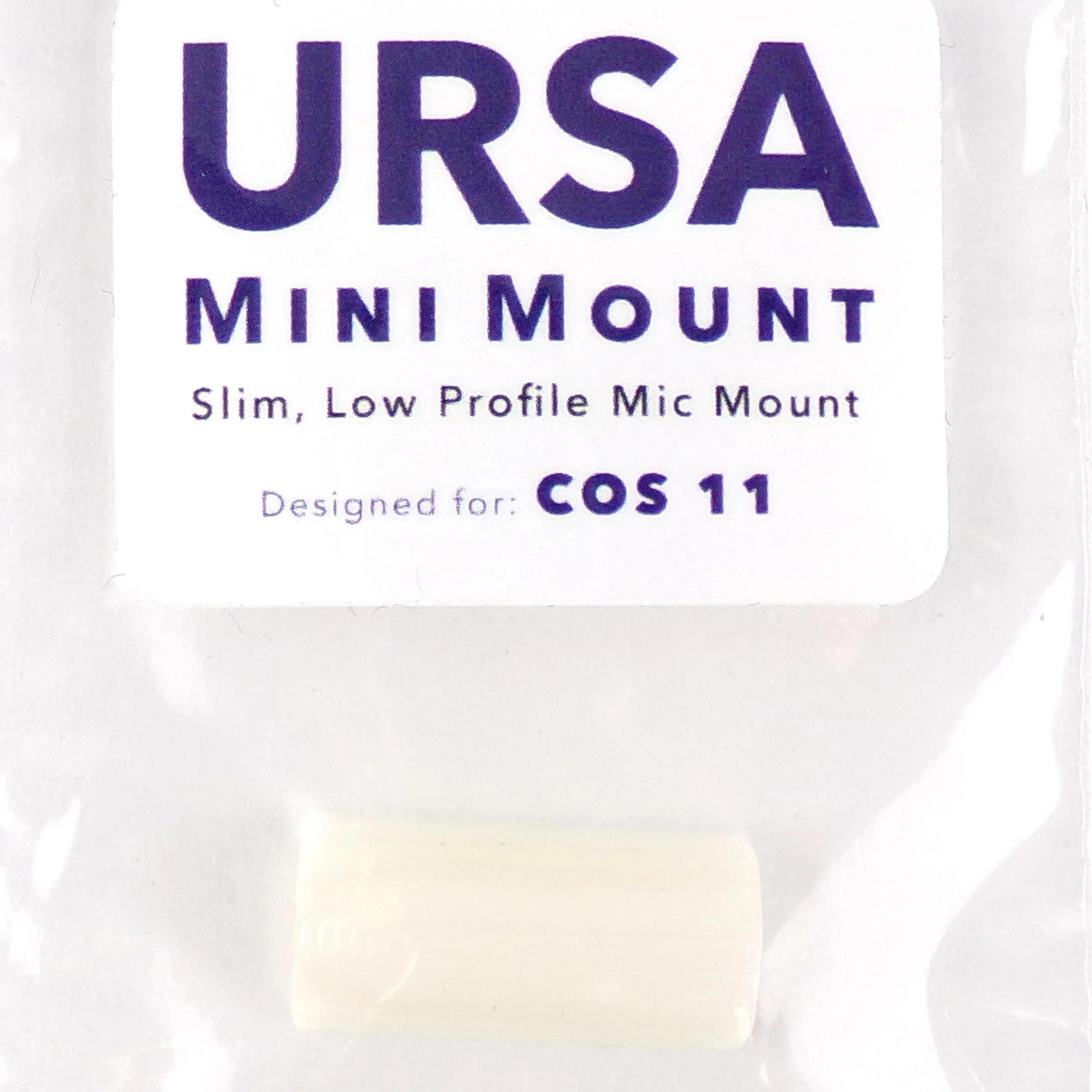 מגן קשיח למיקרופון Cos-11 בצבע לבן URSA Straps Mini Mounts