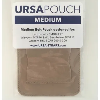 פאוץ' בינוני לחגורה עבור משדר – צבע בז' URSA Straps