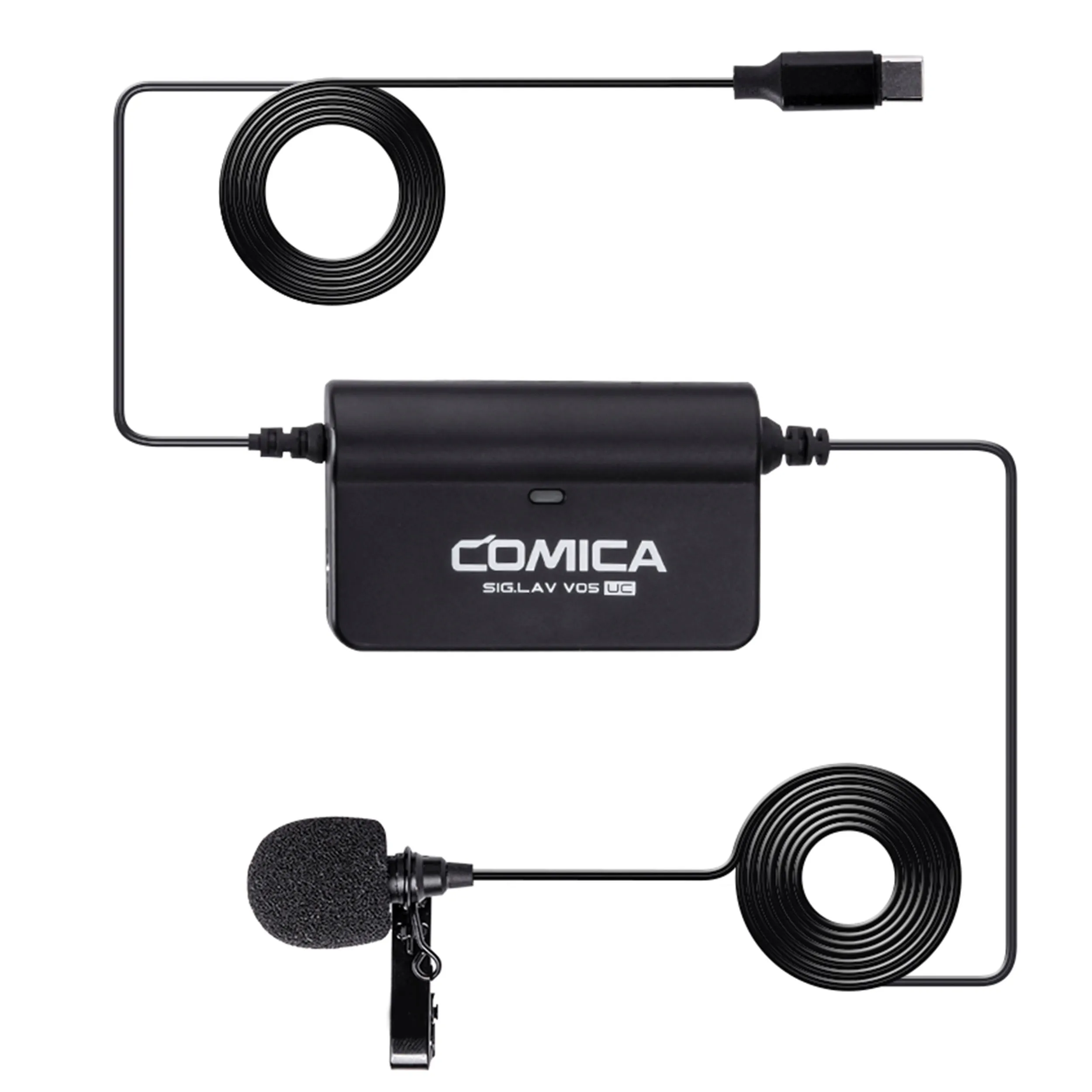 מיקרופון דש חיבור USB-C לטלפון חכם/מחשב Comica SIG.LAV V05UC