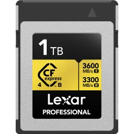 כרטיס זיכרון 1TB Lexar® Professional Gold CFexpress™ 4.0 Type-B