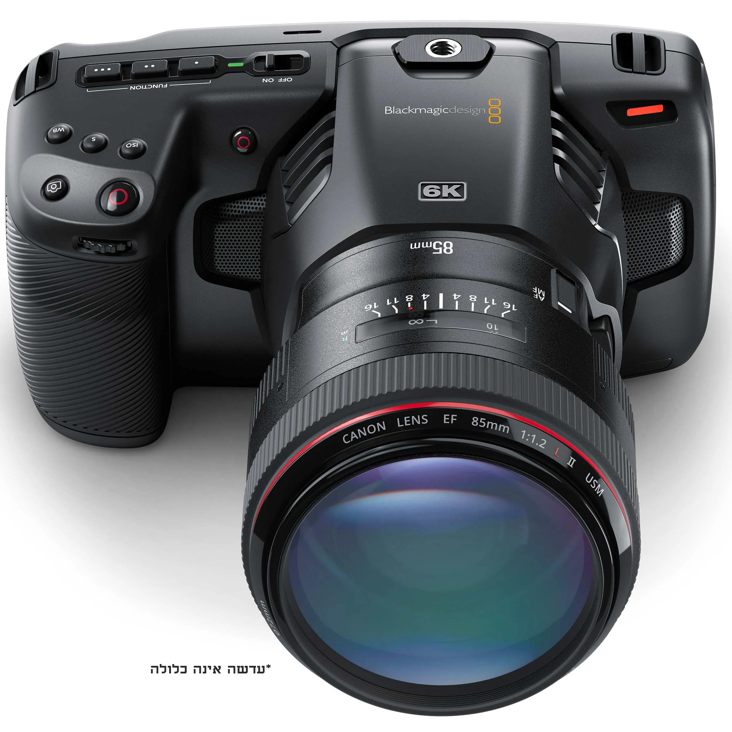 Blackmagic Pocket Cinema Camera 6K--שנתיים אחריות