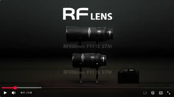 עדשה Canon RF 800mm F/11 IS STM