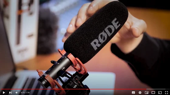 מיקרופון כיווני למצלמה RODE VideoMic NTG