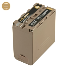 סוללה Jupio NP-F970 *ULTRA C* (USB-C 20W PD input/output) 10050mAh