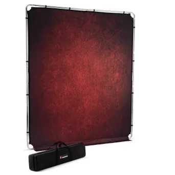 רקע 2X2.3 מטר Manfrotto EzyFrame Vintage Crimson