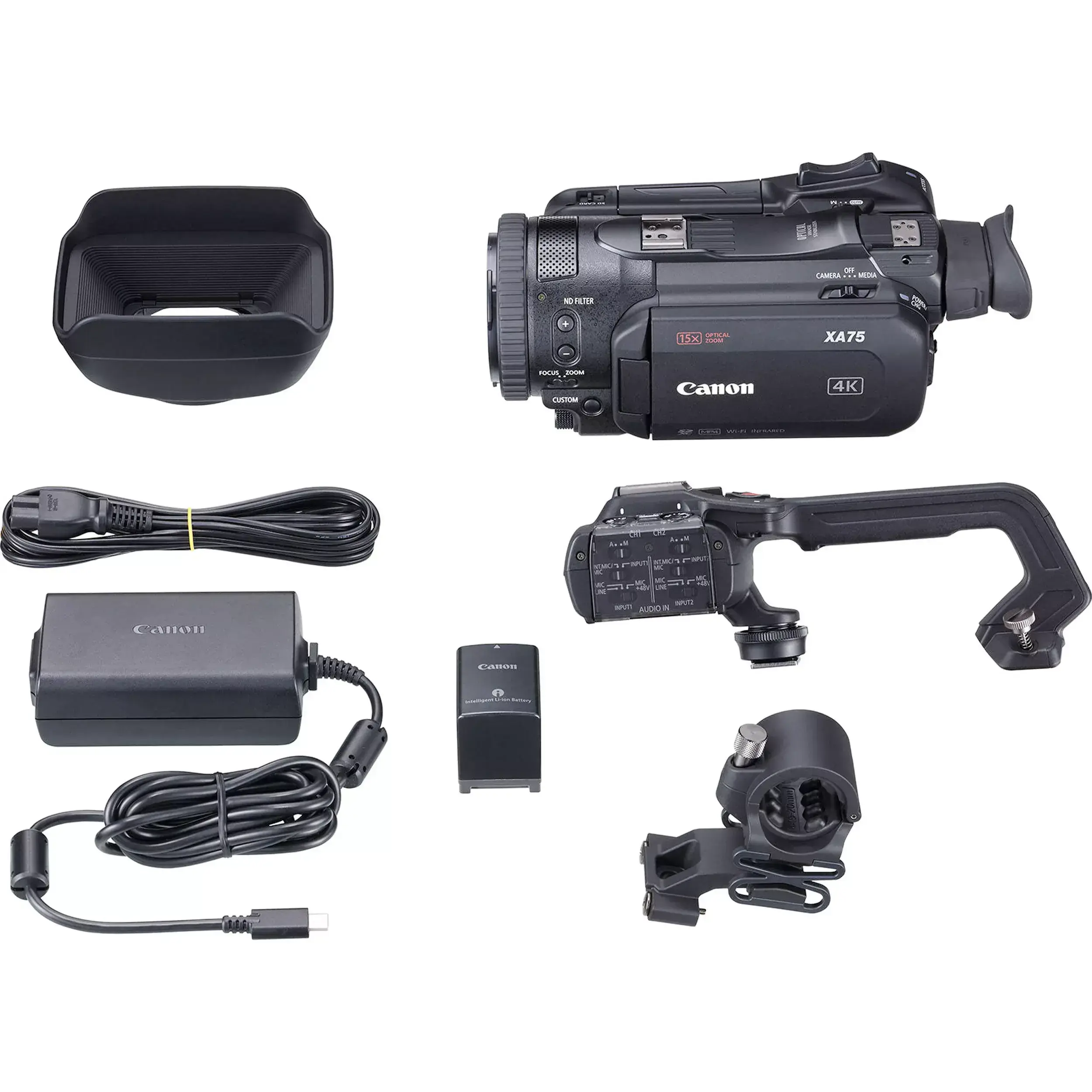 מצלמת וידאו מקצועית Canon XA75 UHD 4K30