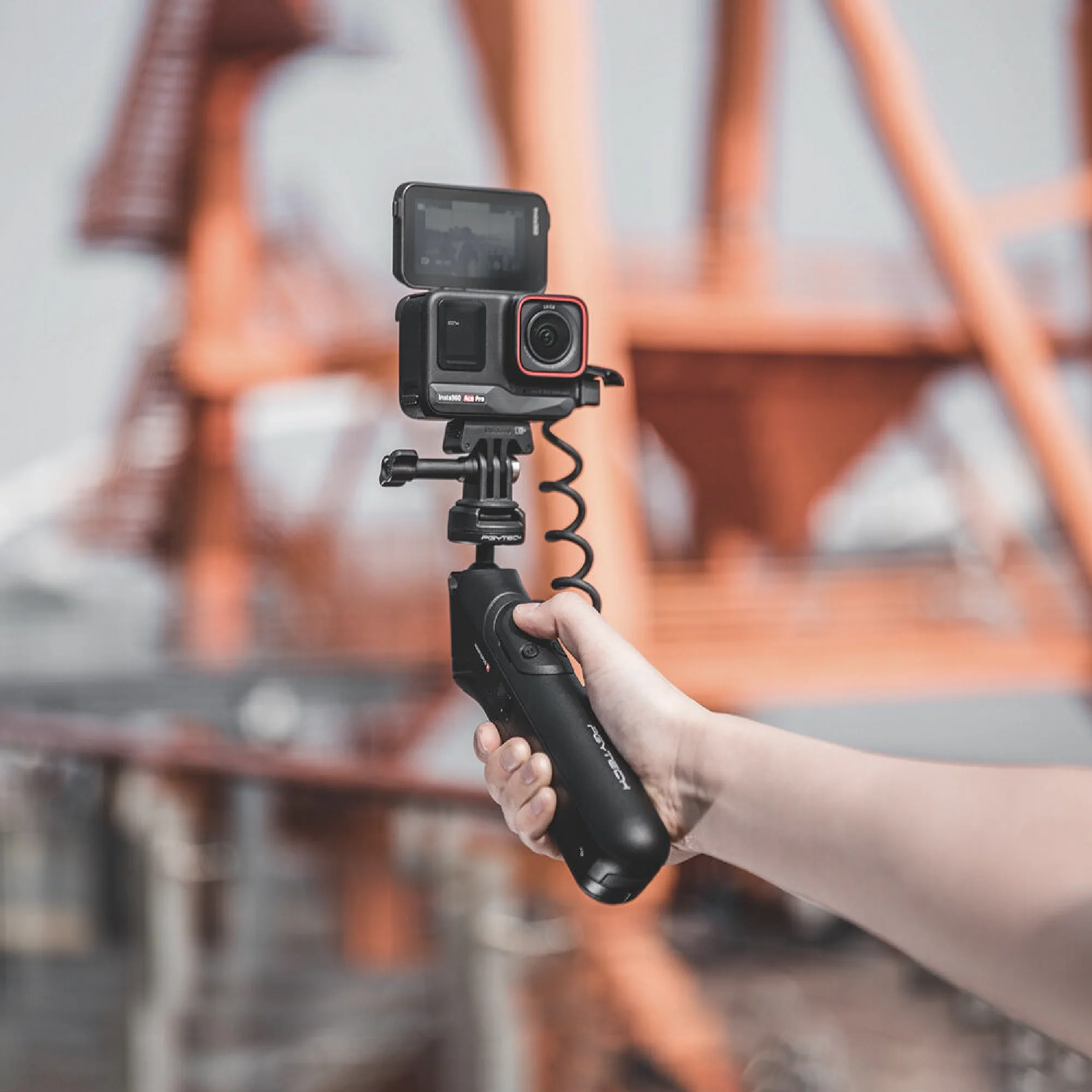 ידית שליטה ל-GoPro כולל ספק מתח PGYTECH CapLock MantisPod