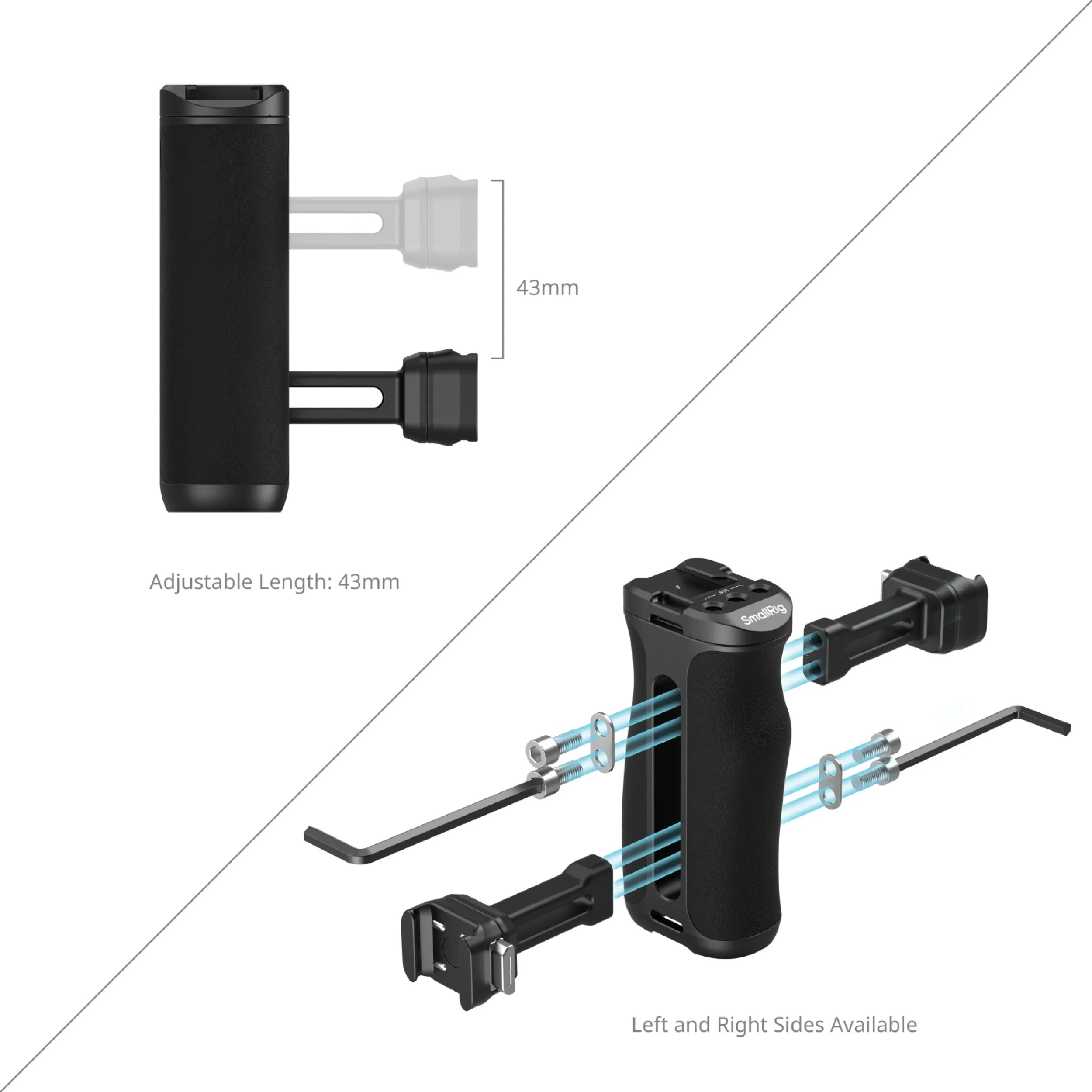 ידית צד לכלוב HawkLock H21 עם מנגנון שחרור מהיר SmallRig 5951