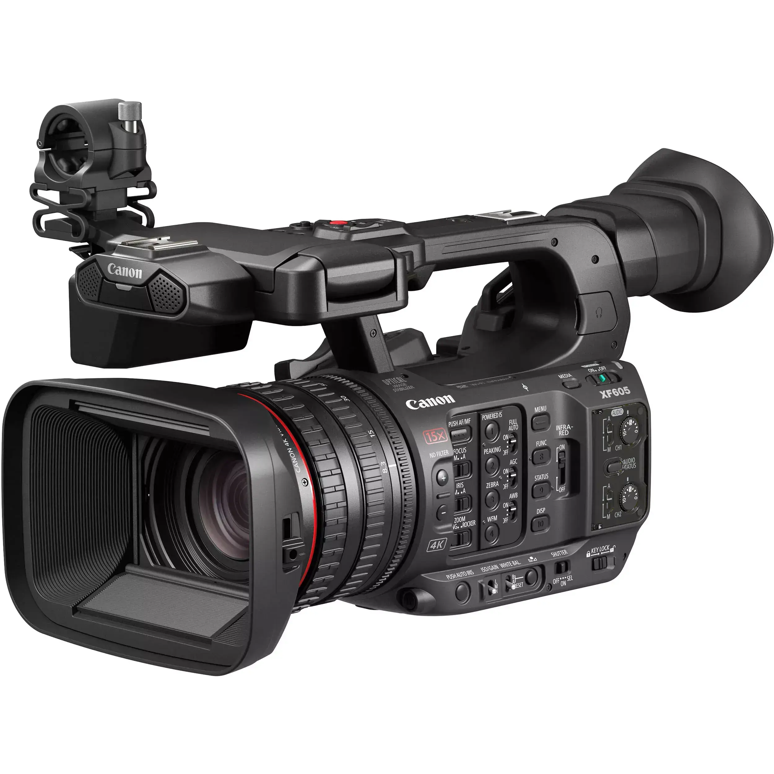 מצלמת וידאו מקצועית Canon XF605 UHD 4K HDR