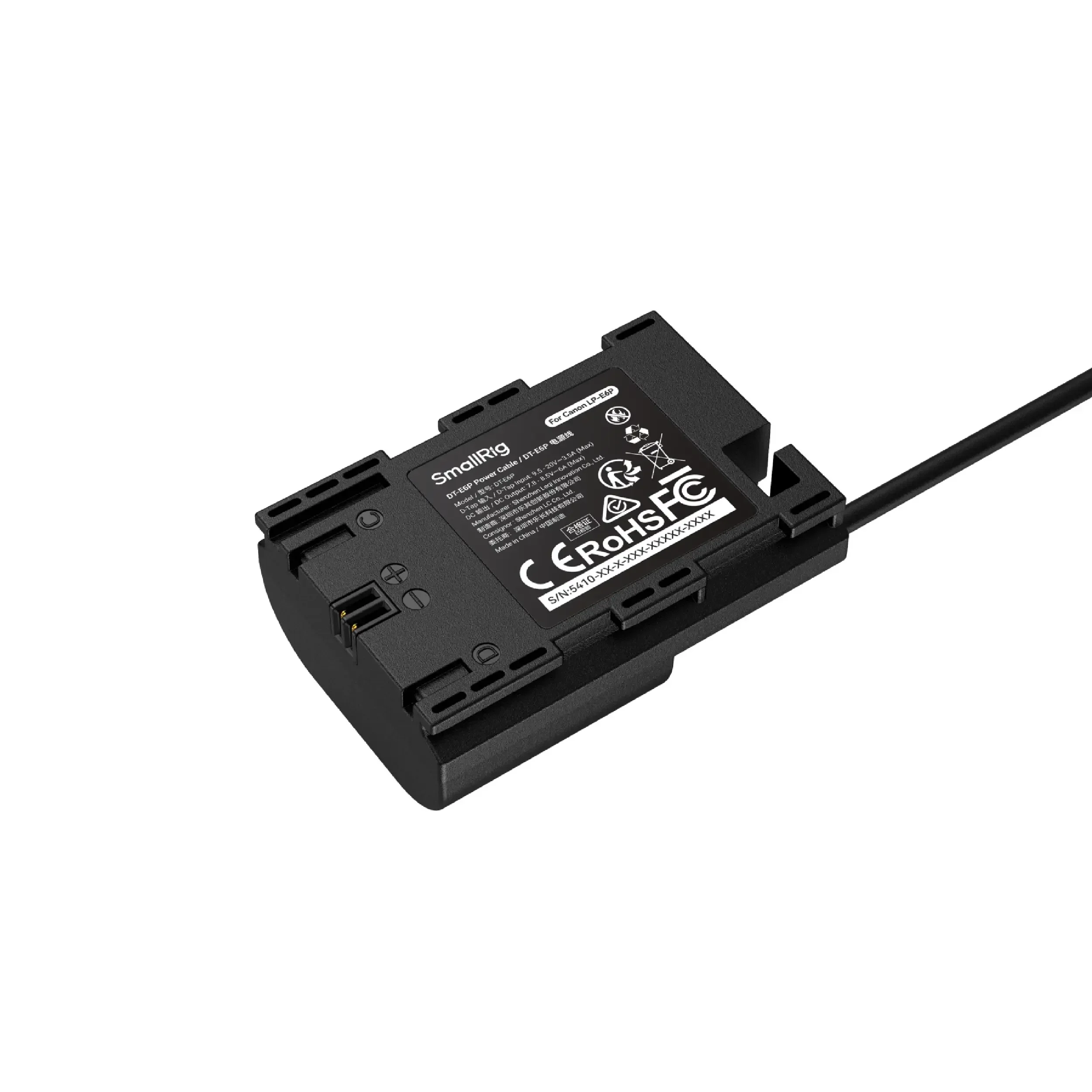 כבל D-Tap עם סוללת דמה SmallRig 5410LP-E6NH