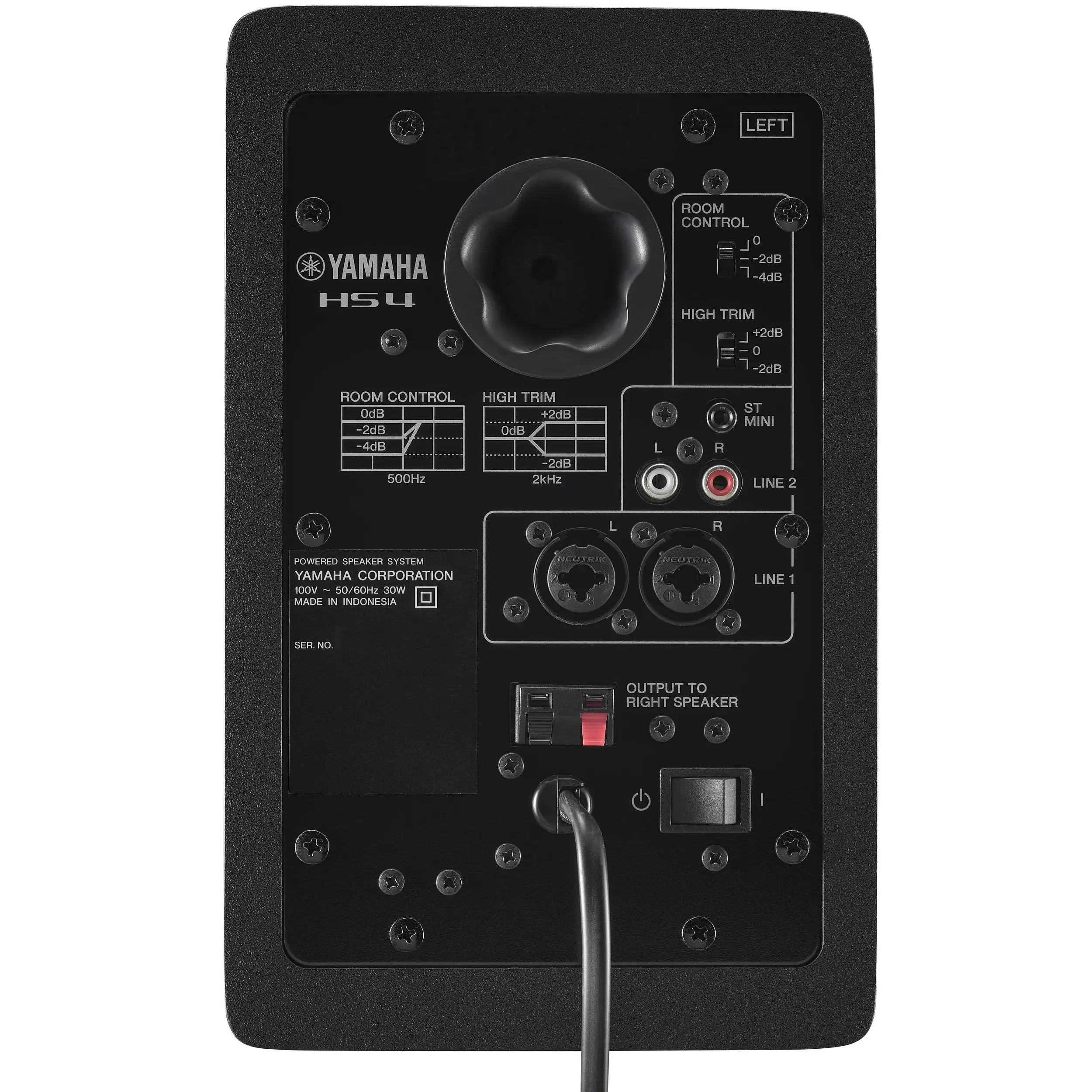 זוג מוניטורים אקטיביים YAMAHA HS4 - צבע שחור