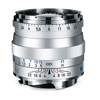 עדשת Zeiss Planar 50mm/f2.0 ZM - כסוף