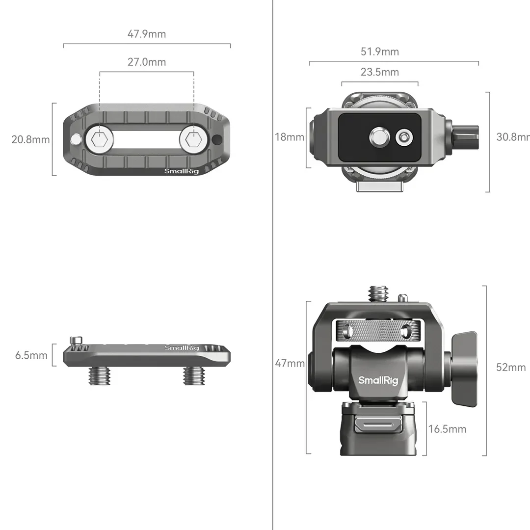 בסיס Nato למוניטור עם שליפה מהירה SmallRig 4487 HawkLock H21