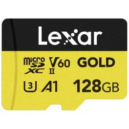 כרטיס זיכרון 128GB Lexar® GOLD microSDXC™ UHS-II