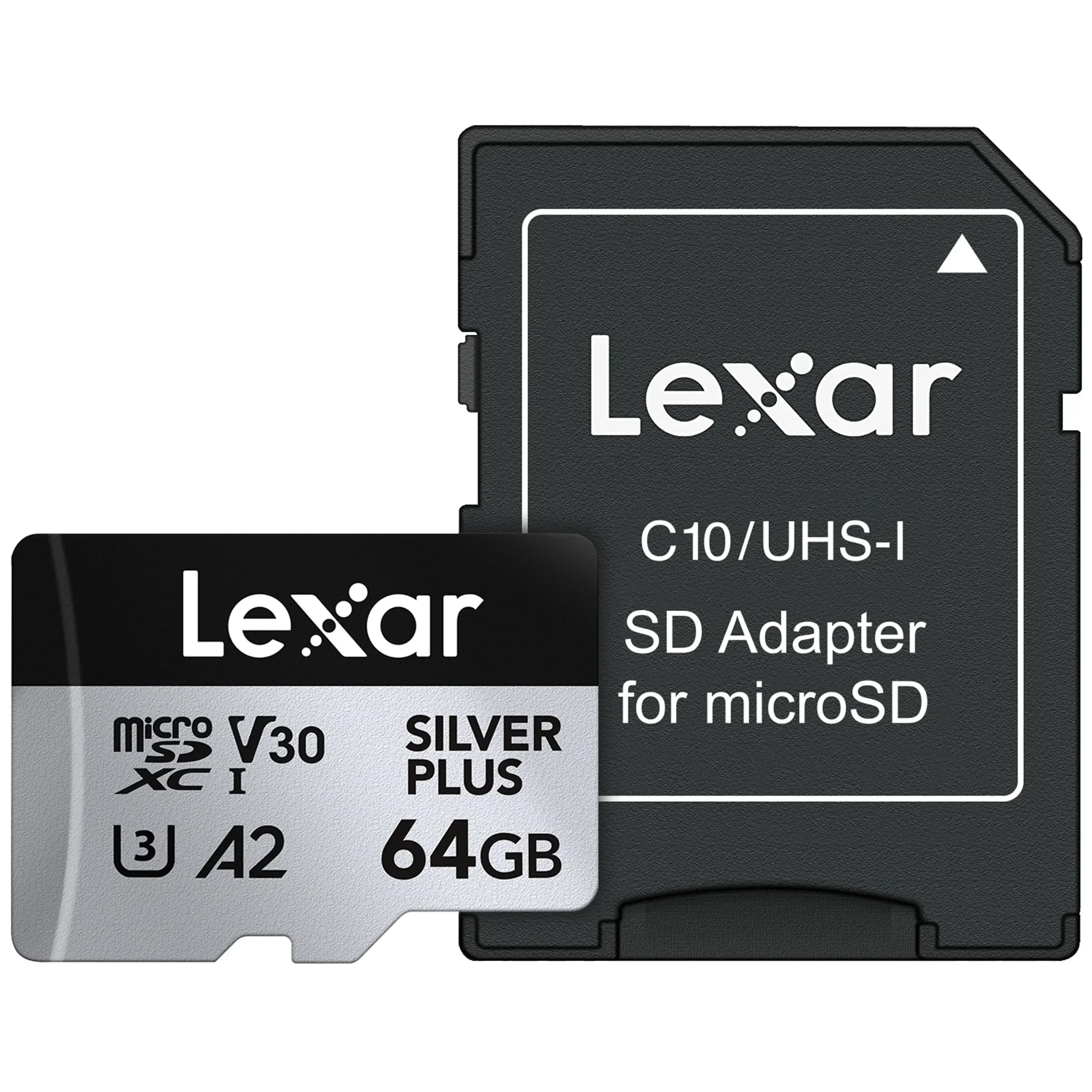 כרטיס זיכרון 64GB Lexar® Professional SILVER PLUS microSDXC™