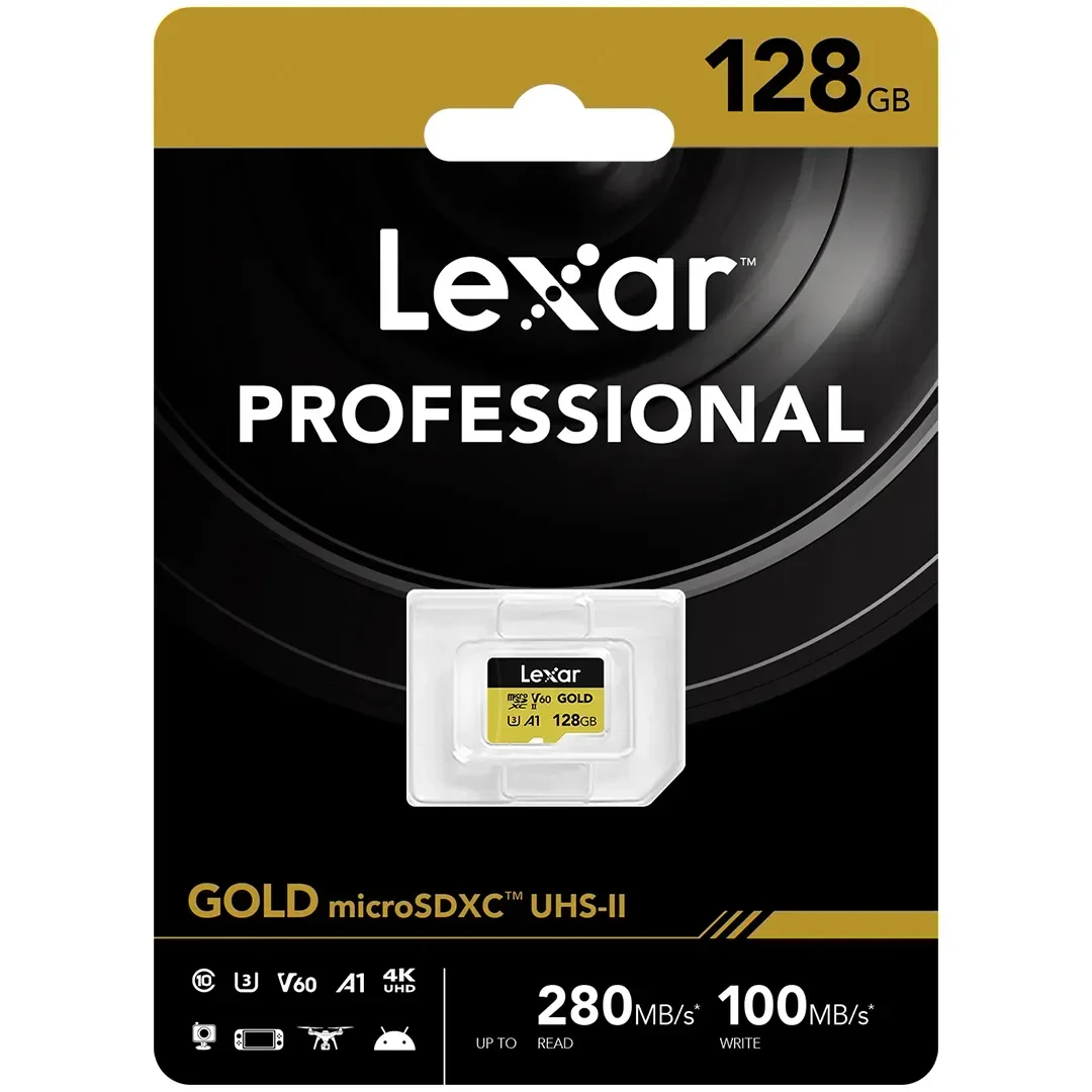 כרטיס זיכרון 128GB Lexar® GOLD microSDXC™ UHS-II
