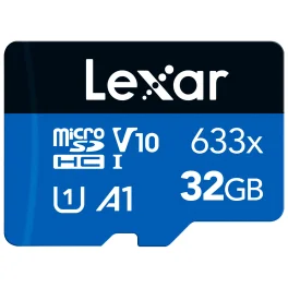 כרטיס זיכרון 32GB Lexar® High-Performance 633x microSDHC™ UHS-I