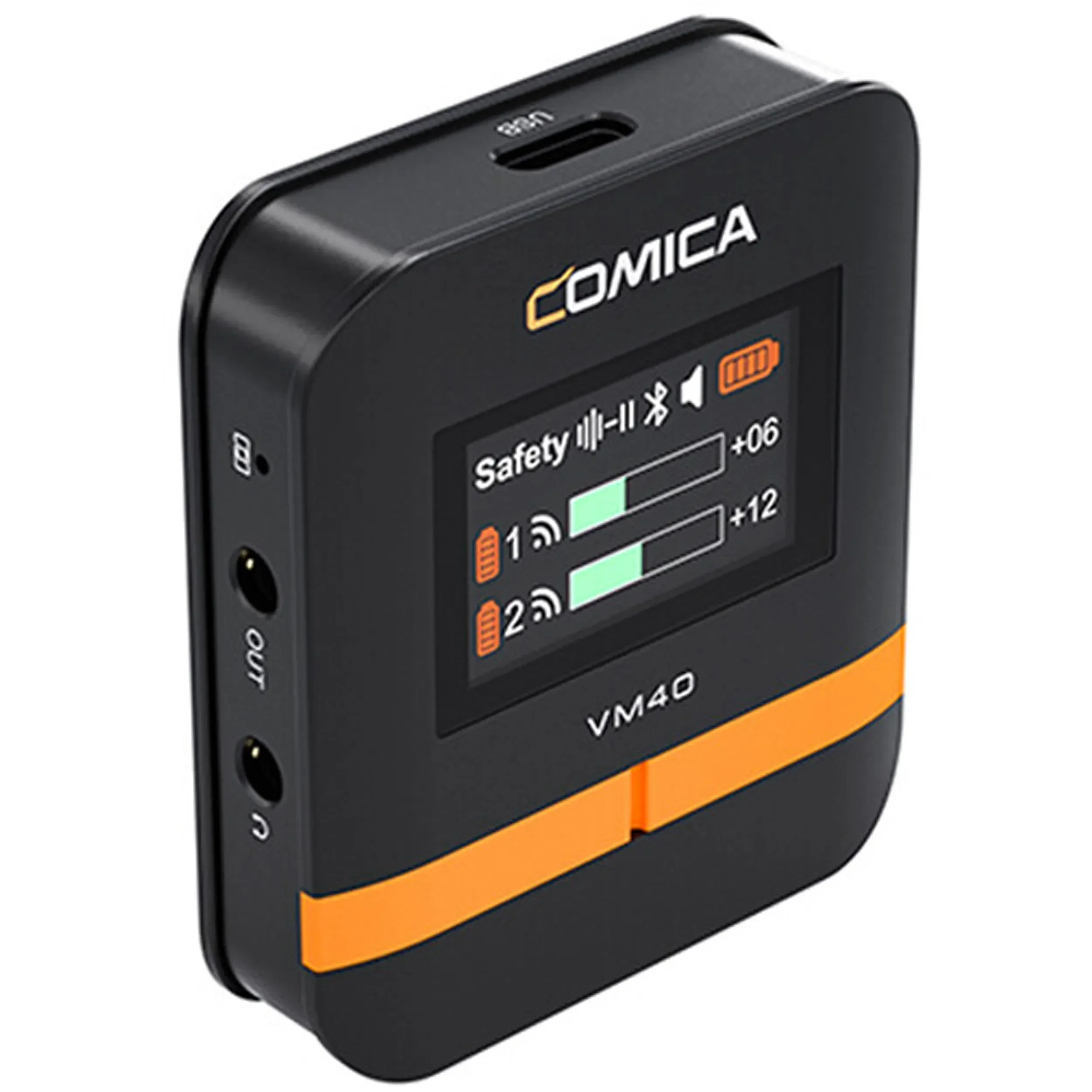 מערכת 2 מיקרופונים כיווניים אלחוטיים Comica VM40 COMBO