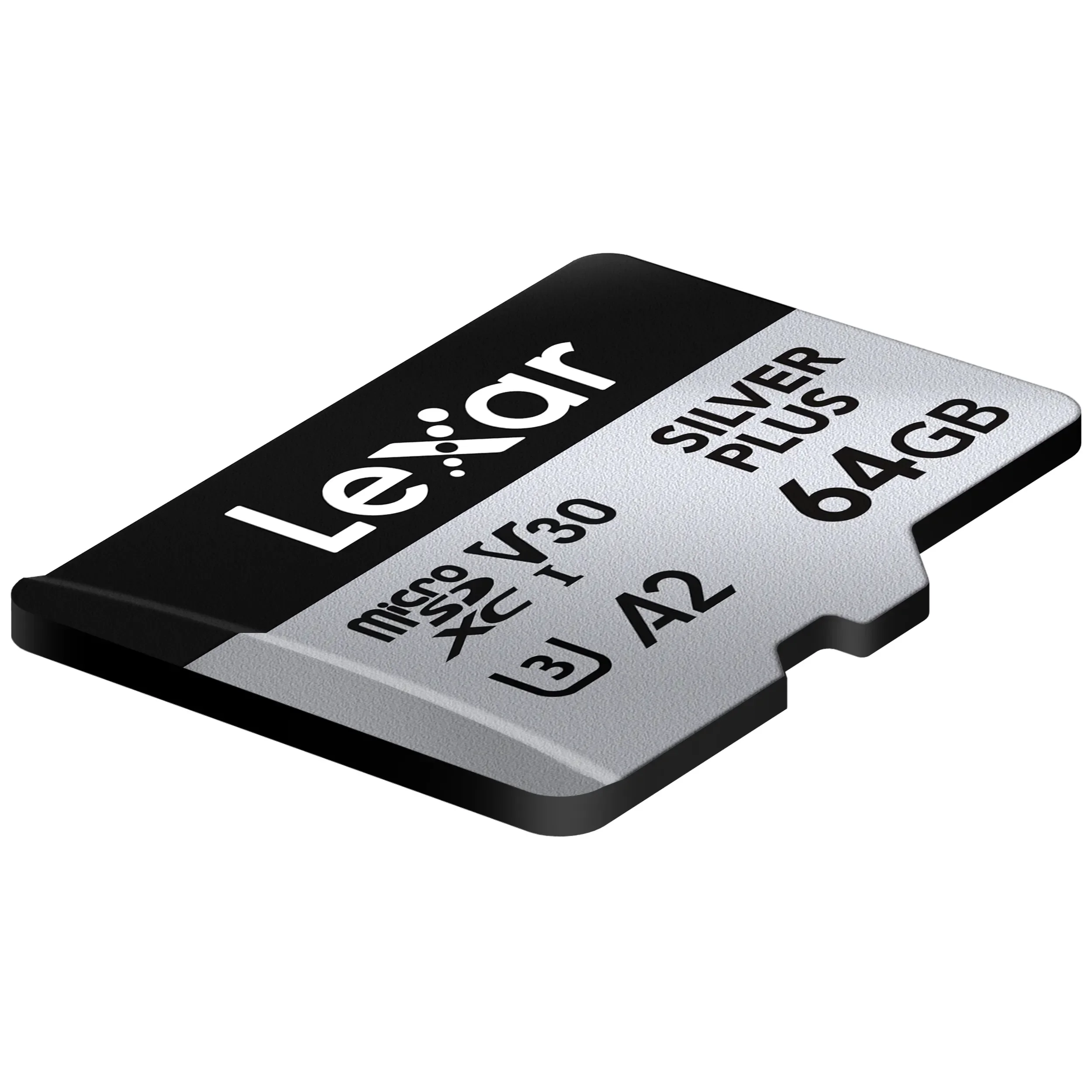 כרטיס זיכרון 64GB Lexar® Professional SILVER PLUS microSDXC™