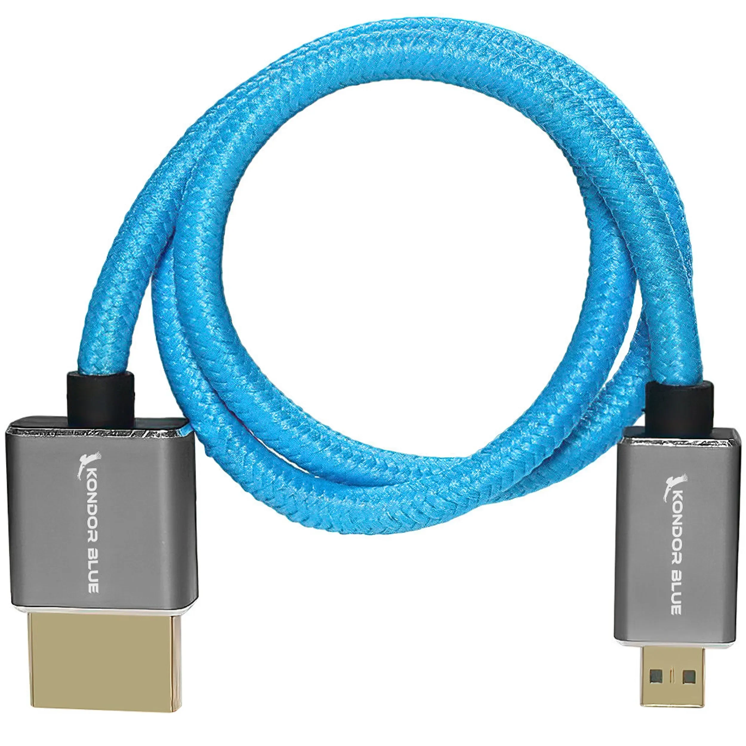 כבל וידאו Micro HDMI-HDMI באורך 40 ס"מ Kondor Blue