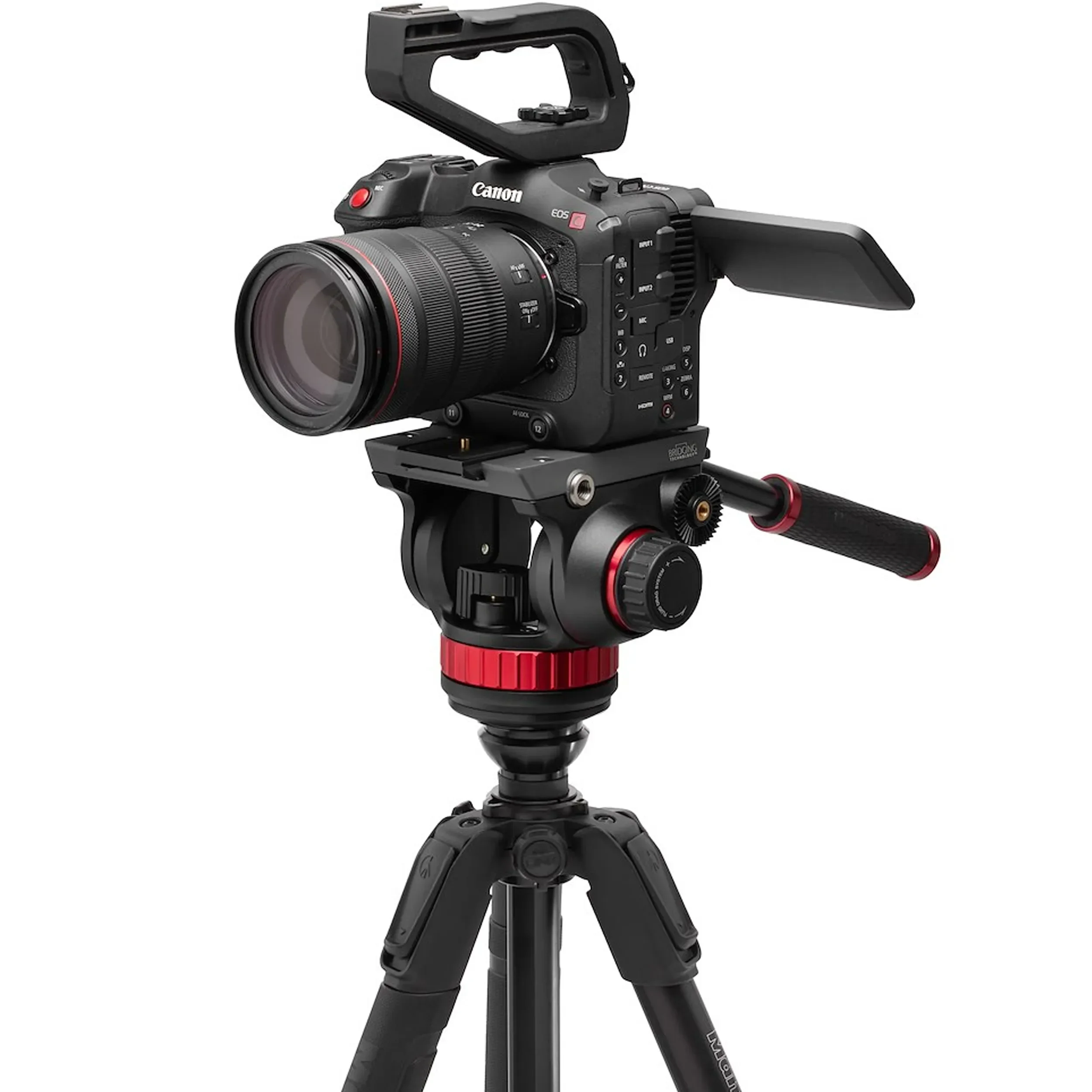 קיט חצובת וידאו Manfrotto ראש 502 ורגליים 055