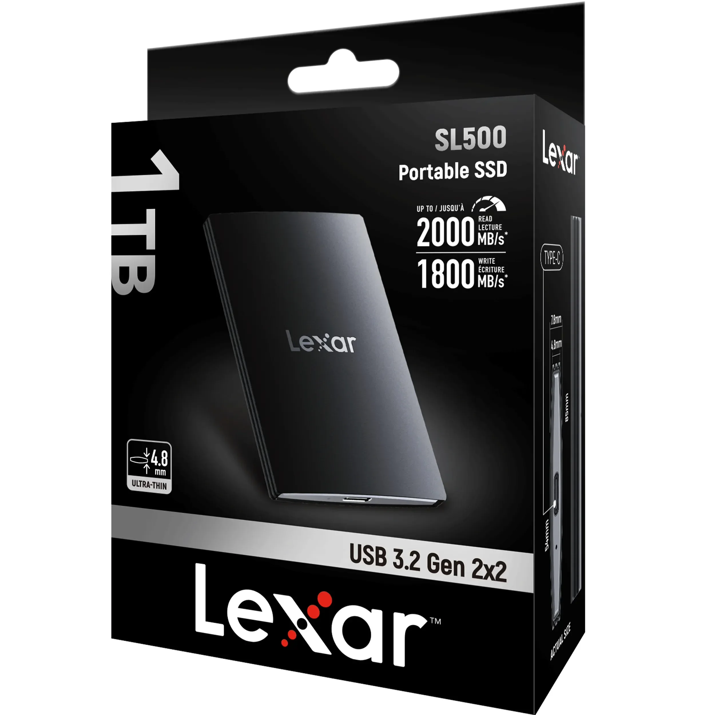 הארד דיסק SSD נייד Lexar 1TB USB3.2 Gen2*2