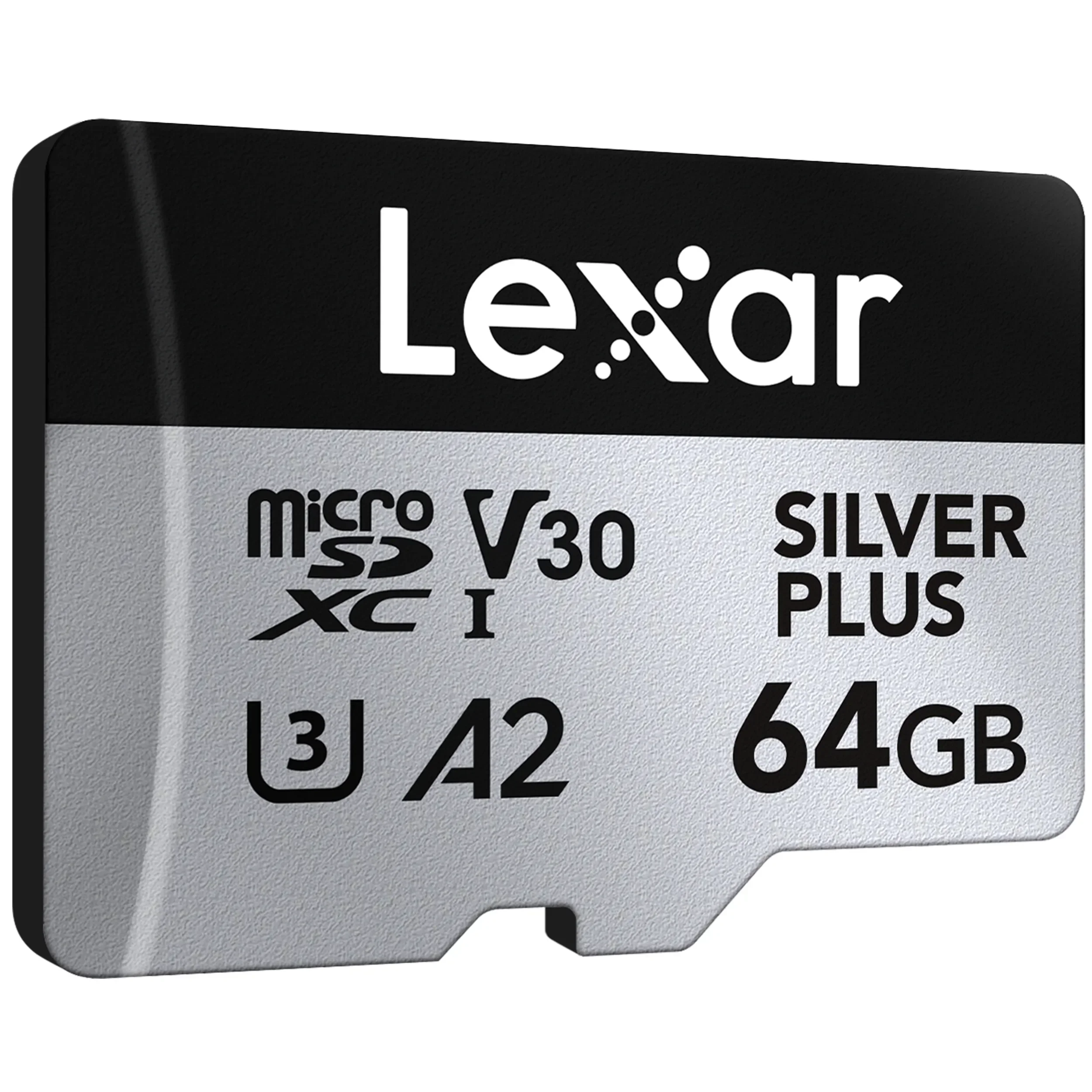 כרטיס זיכרון 64GB Lexar® Professional SILVER PLUS microSDXC™
