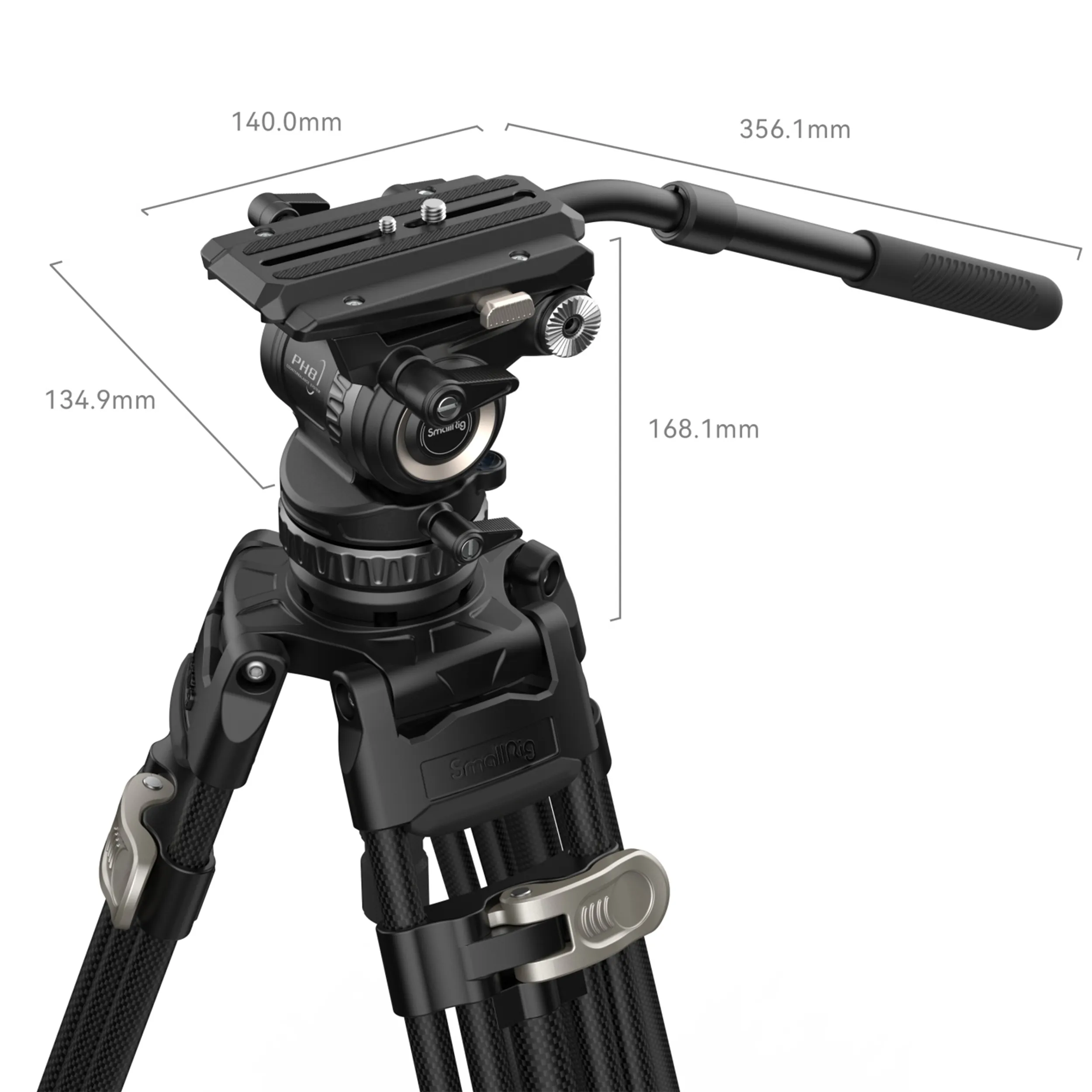 חצובת וידאו סיבי פחמן SmallRig 4465 AD-Pro8