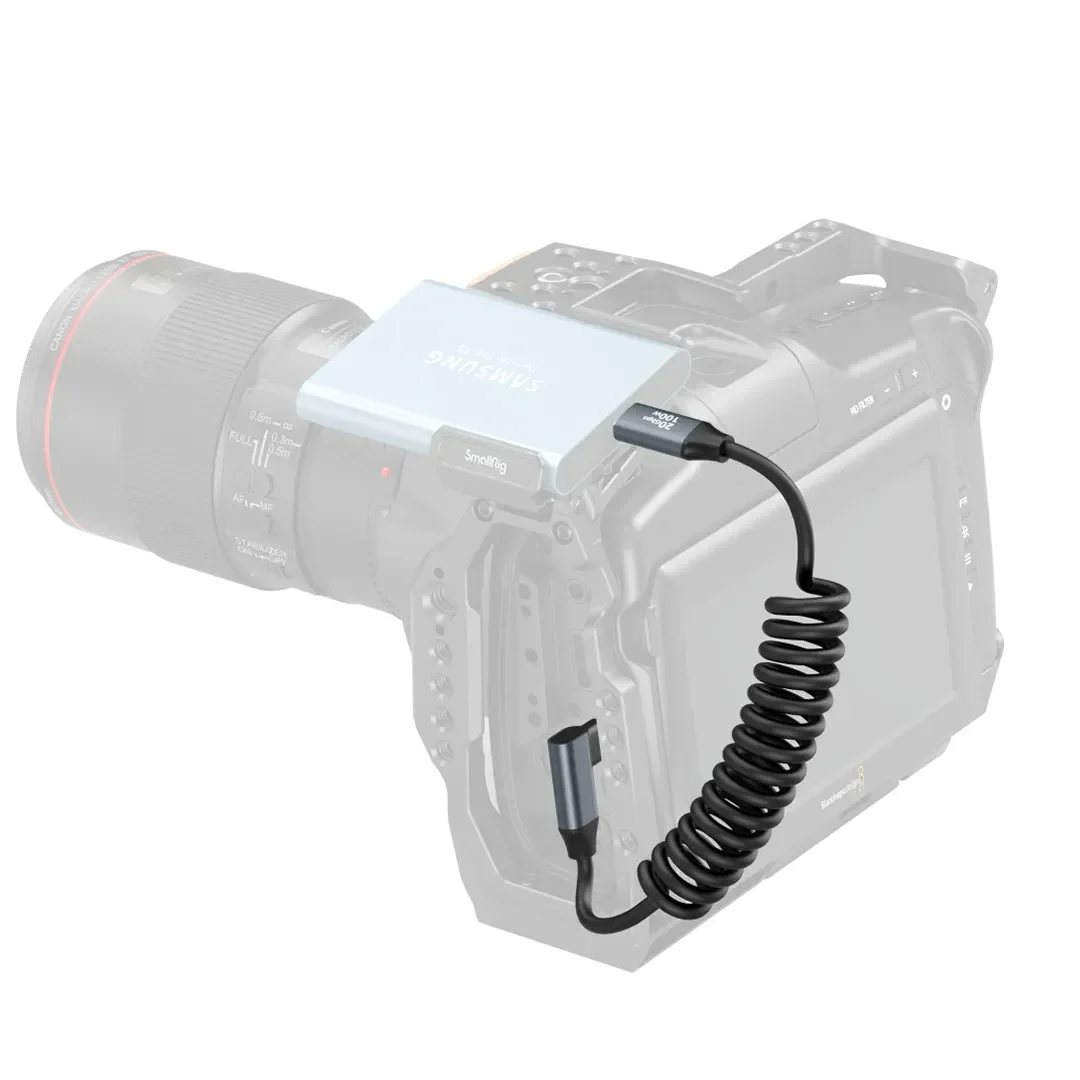 כבל מסולסל  USB-C ישר/זוויתי SmallRig 4792 100W