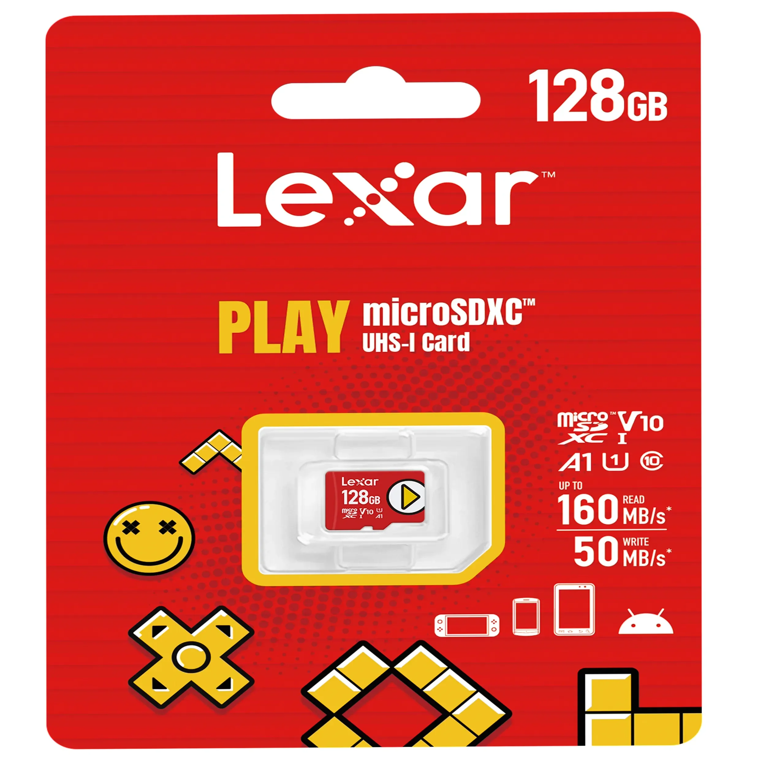 כרטיס זיכרון 128GB Lexar® PLAY microSDXC™ UHS-I cards