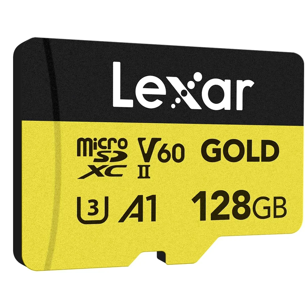 כרטיס זיכרון 128GB Lexar® GOLD microSDXC™ UHS-II