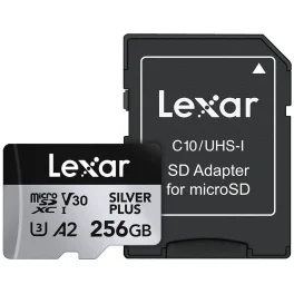 כרטיס זיכרון 256GB Lexar® Professional SILVER PLUS microSDXC™