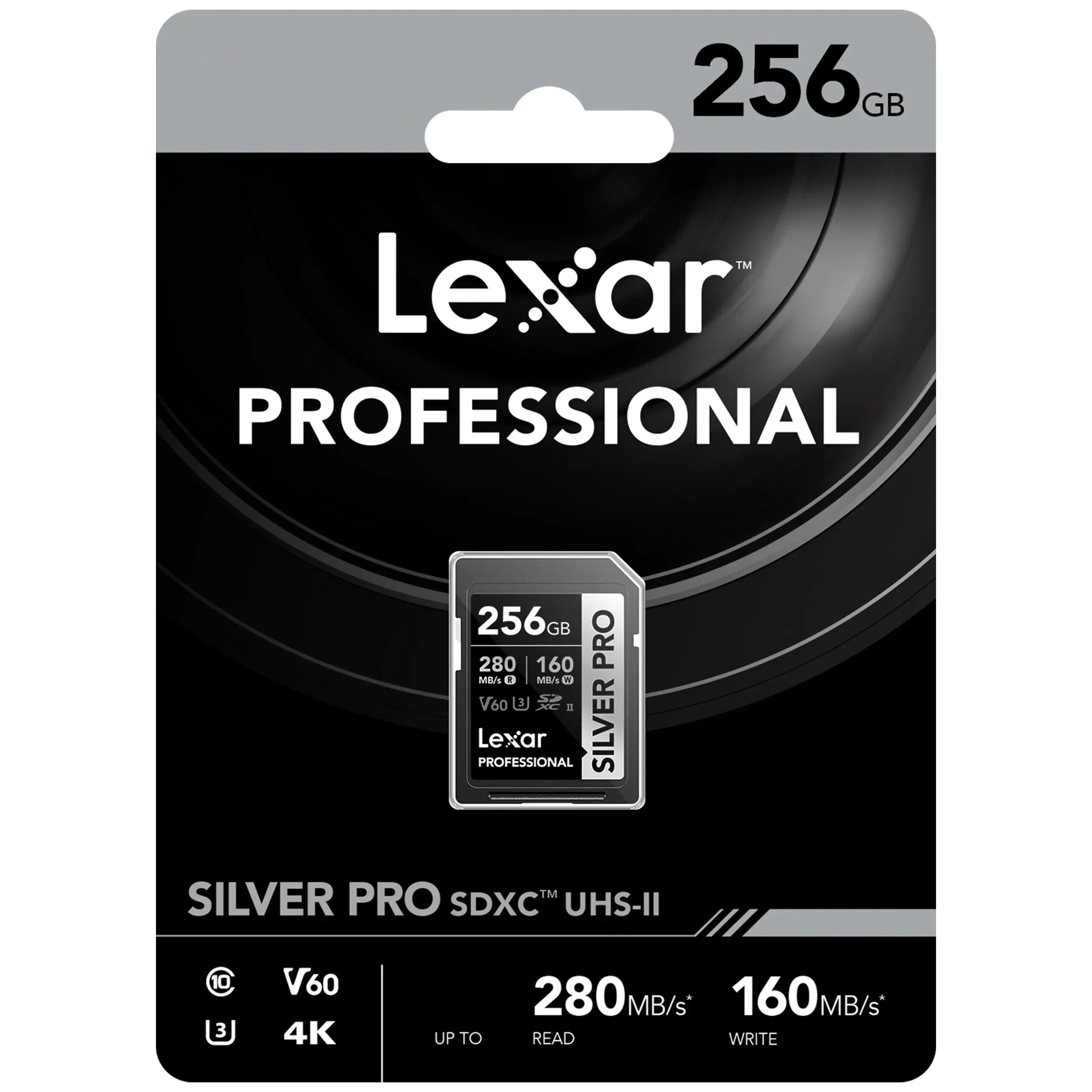 כרטיס זיכרון 256GB Lexar® Professional SILVER PRO SDXC™ UHS-II