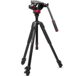 קיט חצובת וידאו Manfrotto ראש 502 ורגליים 055